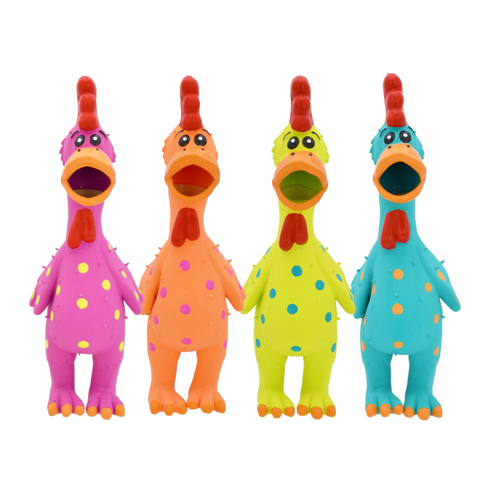 MULTIPET Polka Dot Chicken Dog Toy