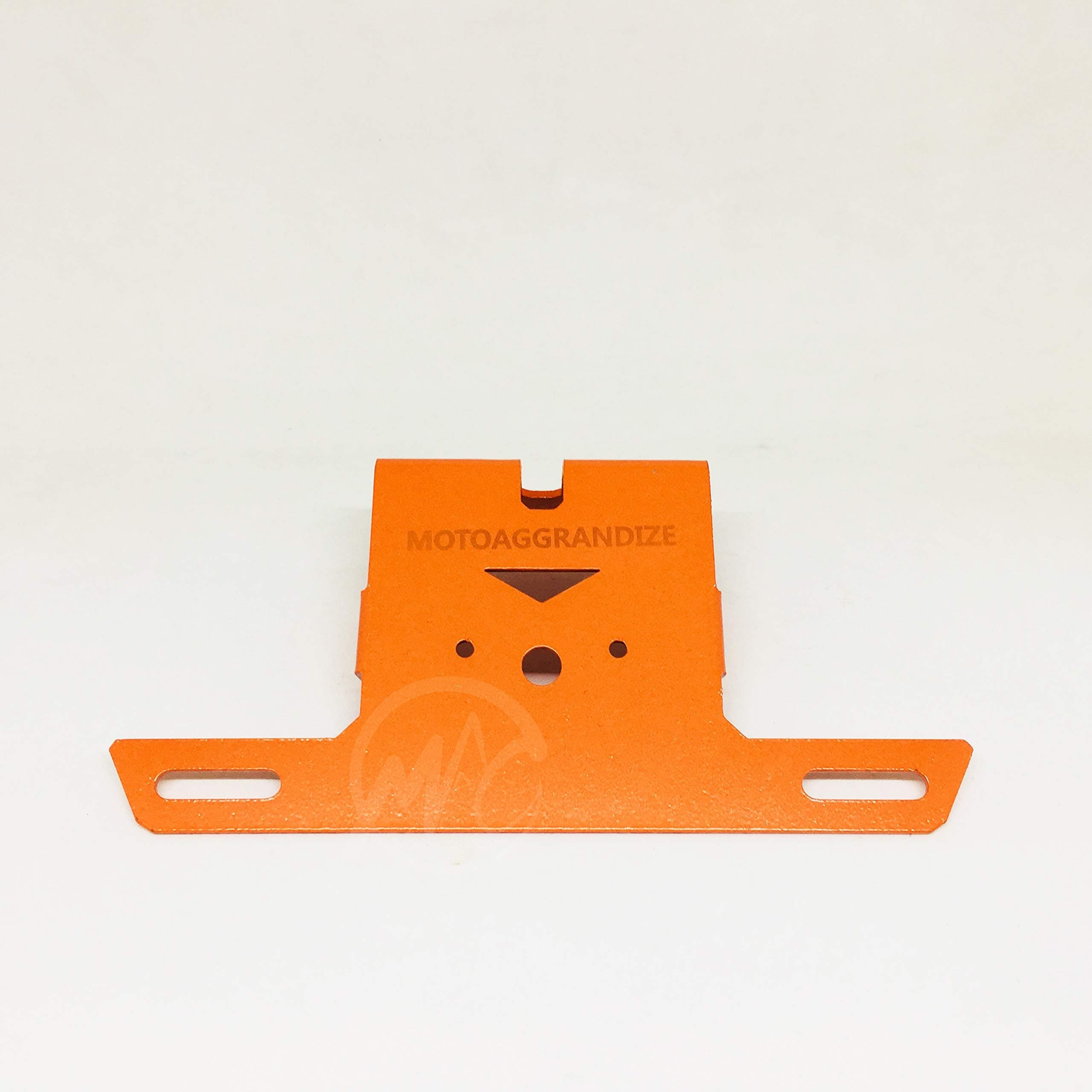 MOTOAGGRANDIZE Compact Tail Tidy/Fender Eliminator for KTM Duke 125 | 200 | 250 | 390 [gen2] | Color: Orange [Compatible with Small Number Plates]