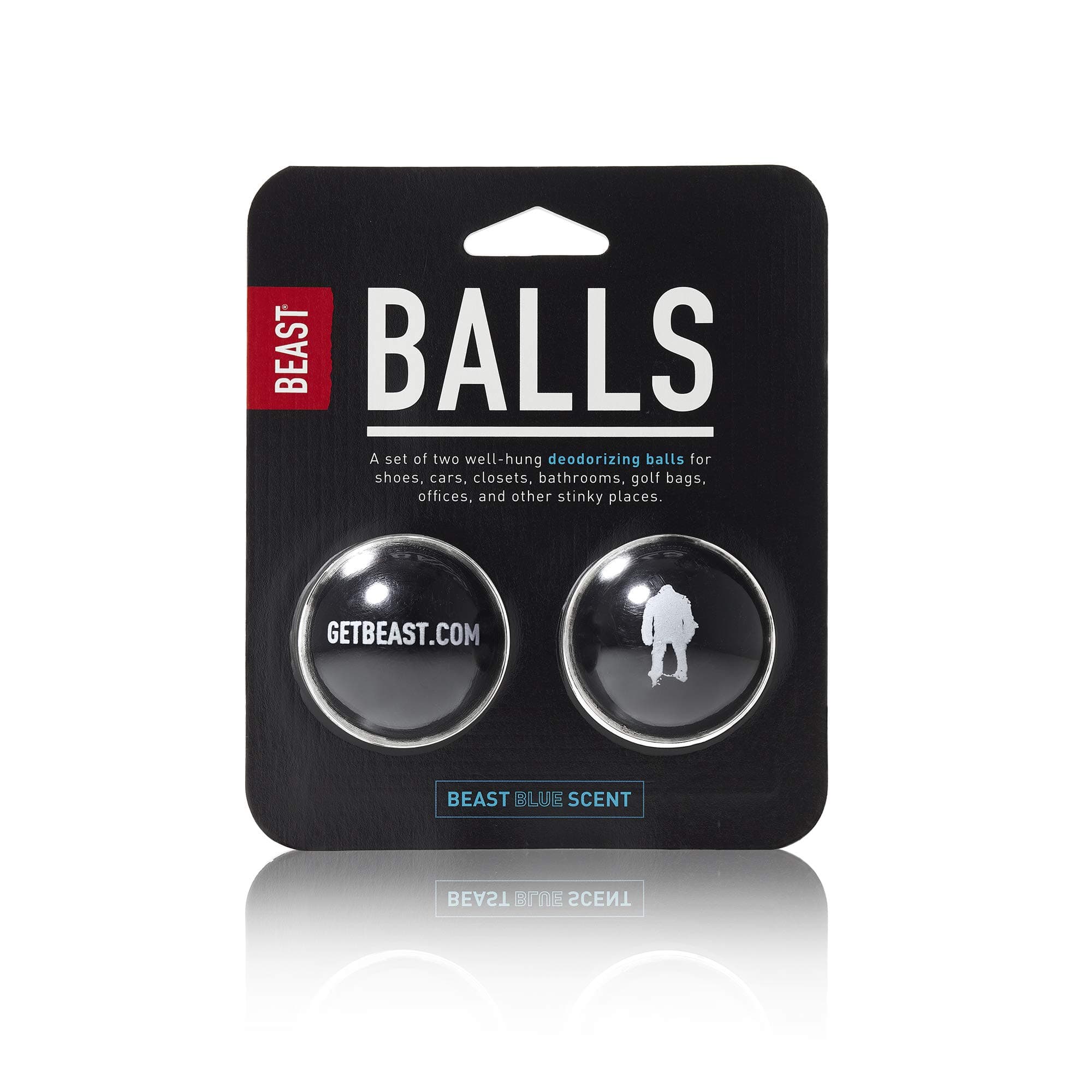 Beast Balls - Deodorizing Balls for Shoes Cars Closets Offices Gym Bags Bathrooms Sneakers Boots Lockers Air Fresheners - Beast Blue Long Lasting Premium Natural Scent by Tame the Beast