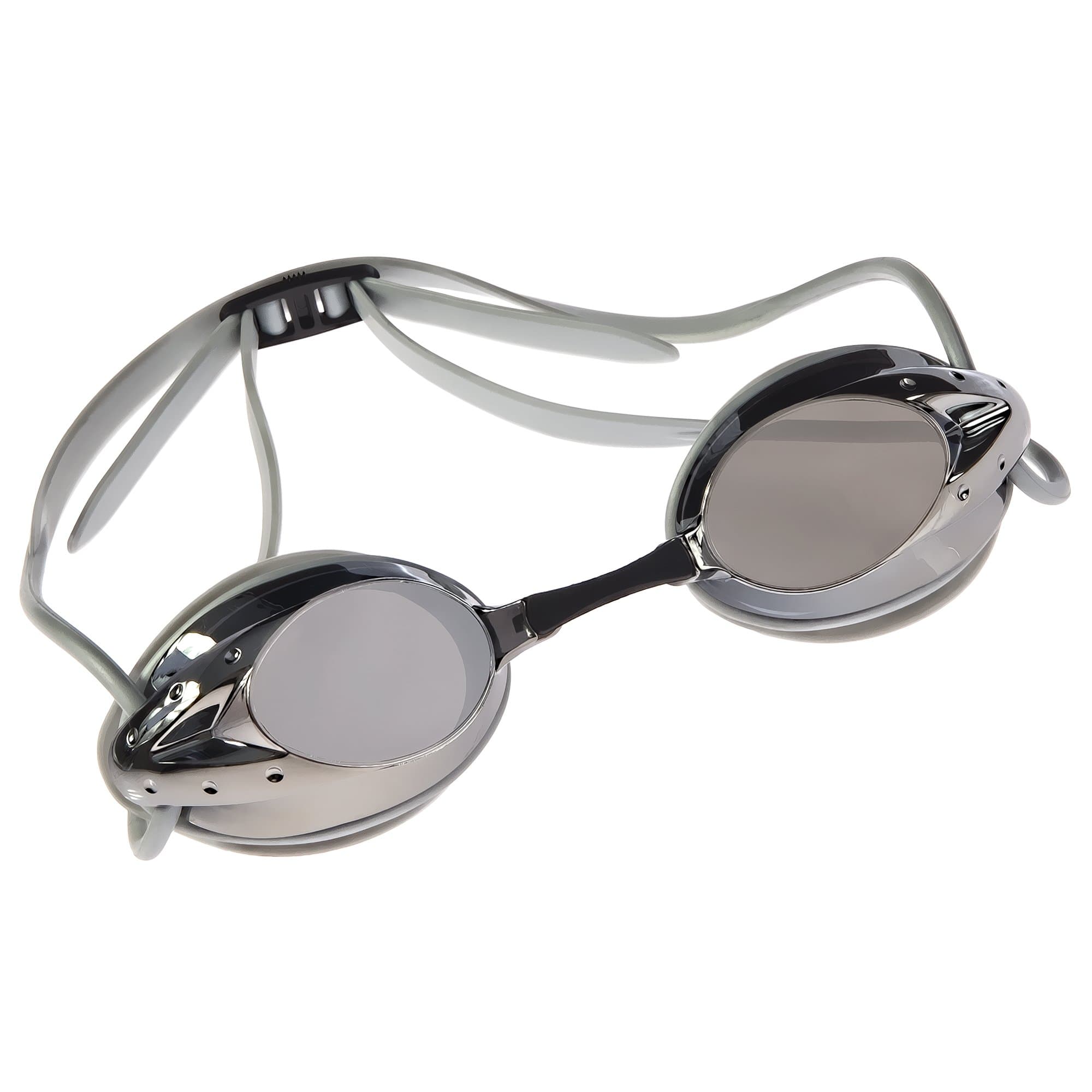 Swim Goggles - Elite 2.6 No Leak, Anti-Fog Mirrored Lenses, UV Protection, Ultimate Comfort for Men Women and Youth, 100% Silicone Strap & Eye Cushion, Free Protective Case