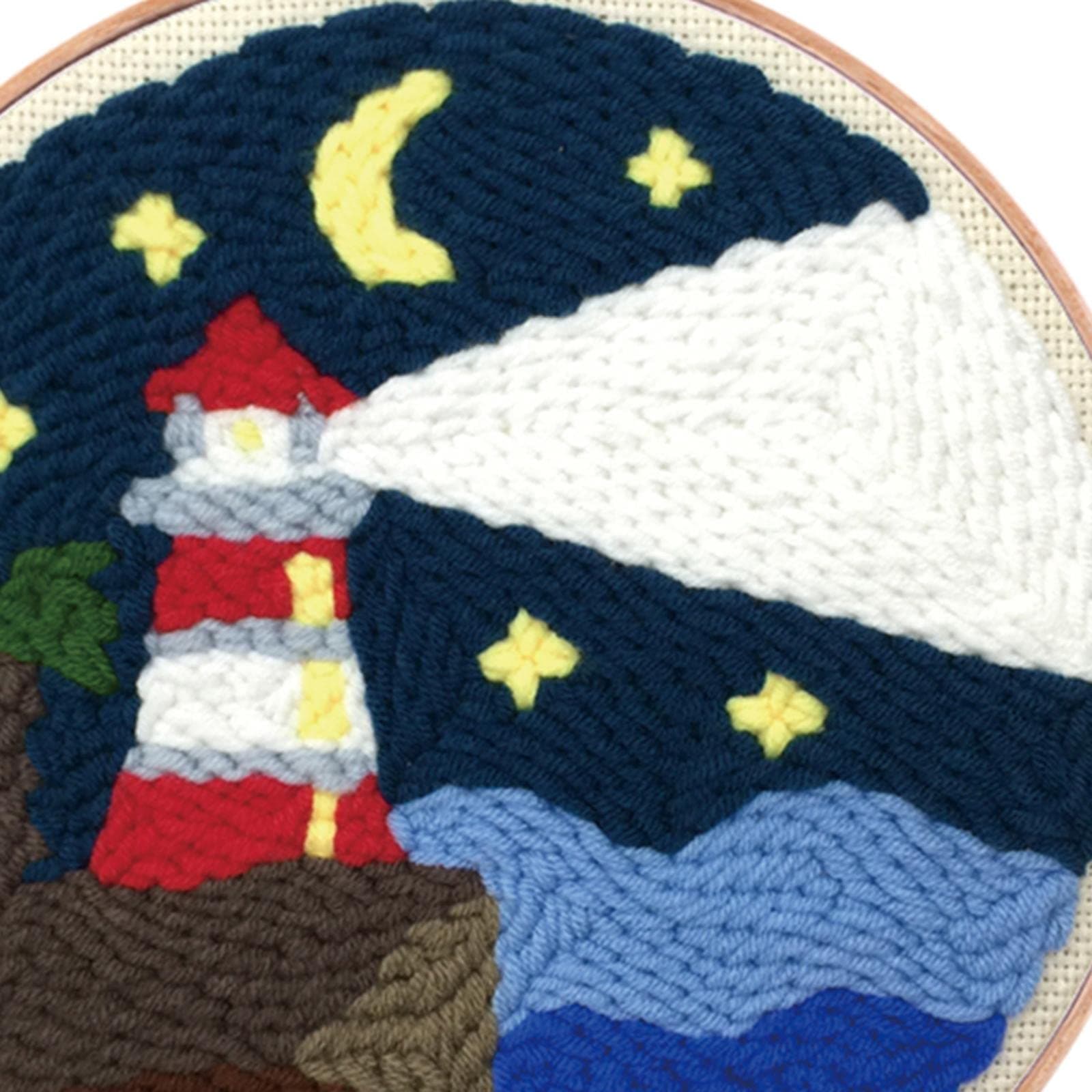 Enakshi Punch Needle Embroidery Kit Rug Hooking Kit Beginner Cotton for Adults Lighthouse | Crafts | Needlecrafts & Yarn | Embroidery & Cross Stitch | Hand Embroidery Kits | Punch Needle Kits