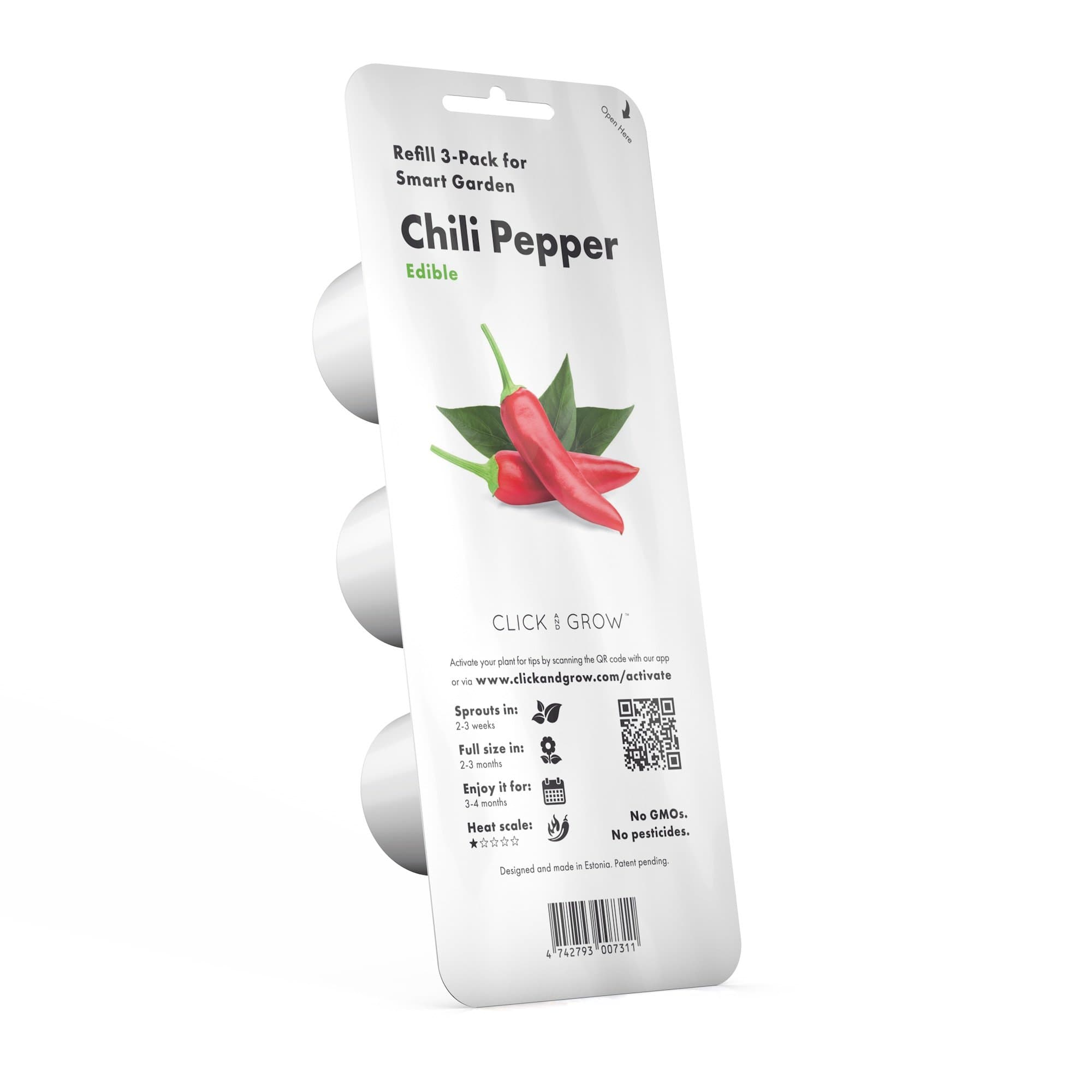 Chili Pepper Plant Pods, 3-pack