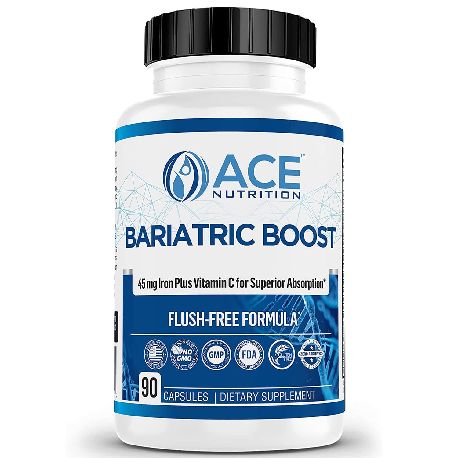 New & Reformulated Bariatric Boost One-A-Day Multivitamin 90 Day Supply With 45Mg Iron Post Gastric Bypass Sleeve Surgery | Non-Gmo, Gluten Free, Bariatric Multivitamin Made In Usa |