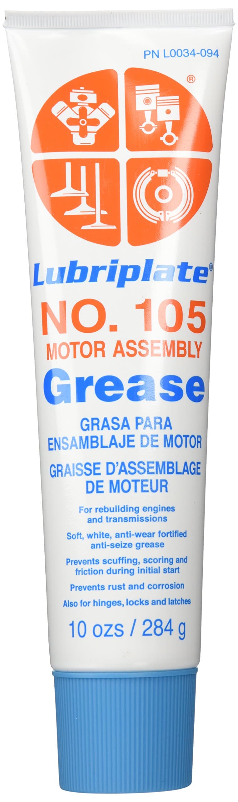 L0034-094 No. 105 Motor Assembly Grease, 10 oz