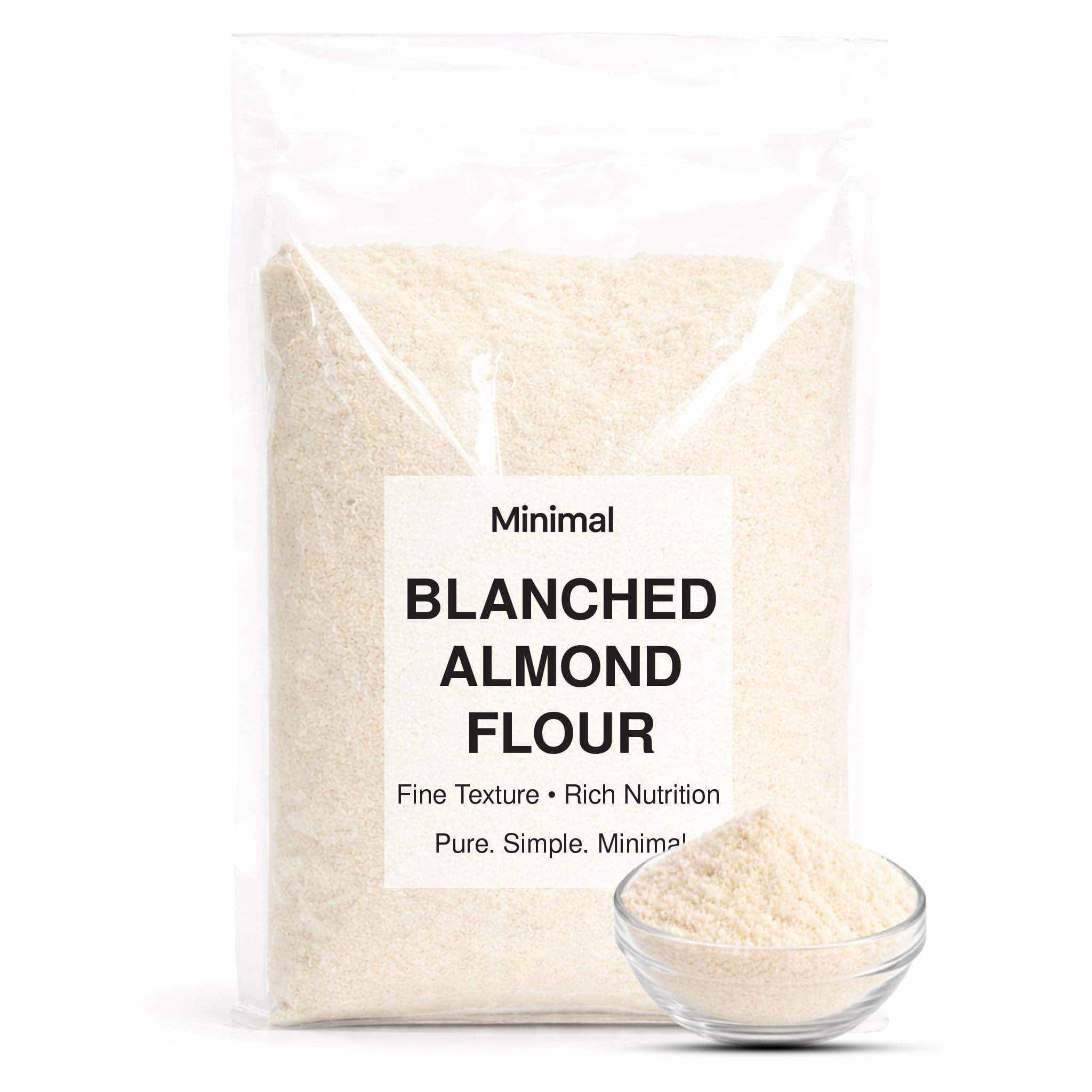 Minimal Blanched Almond Flour - 400Gram Without Skin Keto Friendly Fine Flour(Gluten Free)