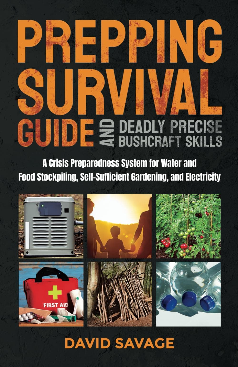 Prepping Survival Guide and Deadly Precise Bushcraft Skills: A Crisis Preparedness System for Water and Food Stockpiling, Self-Sufficient Gardening, and Electricity