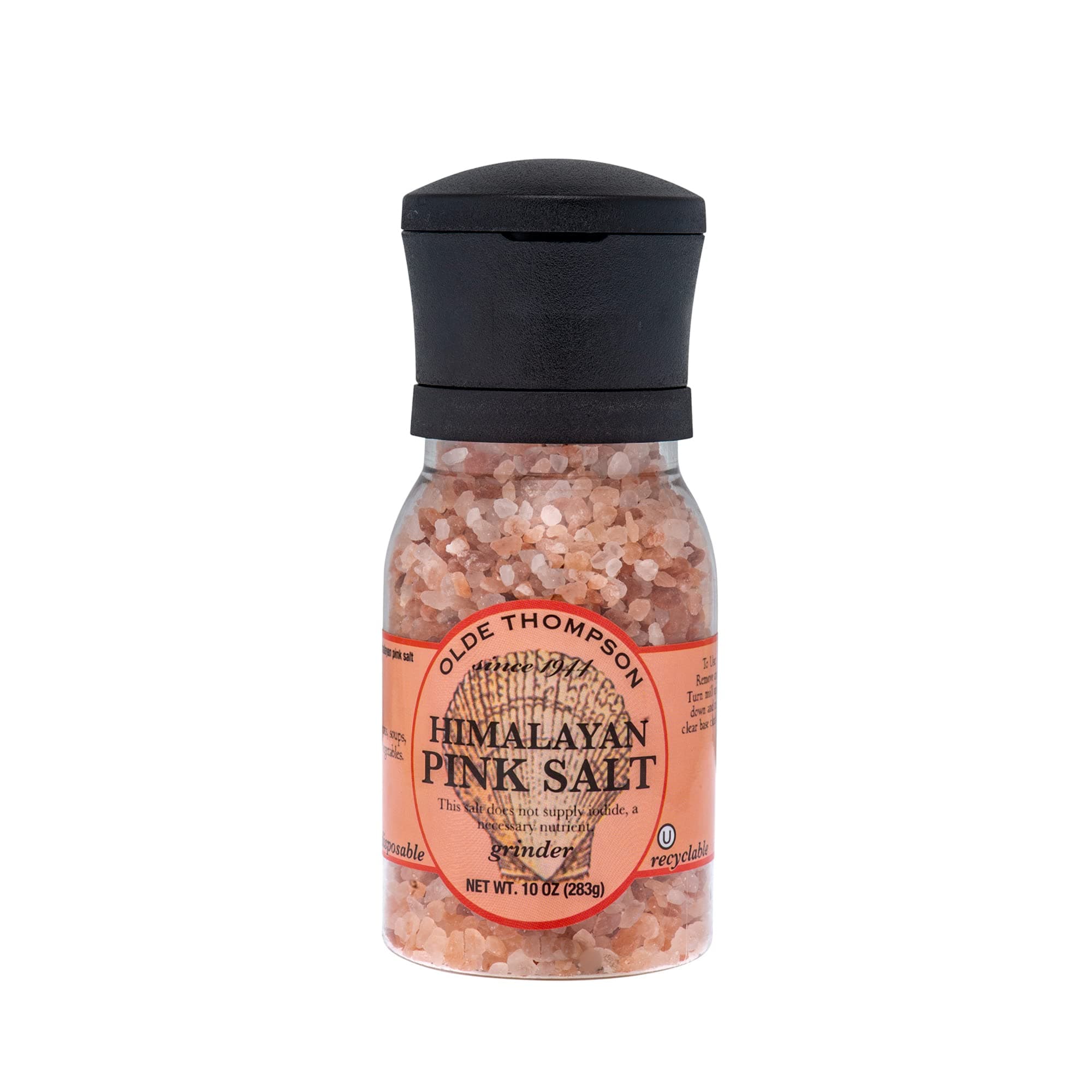 OLDE THOMPSON SINCE 1944Himalayan Pink Salt Grinder, Course Ground, 10 oz