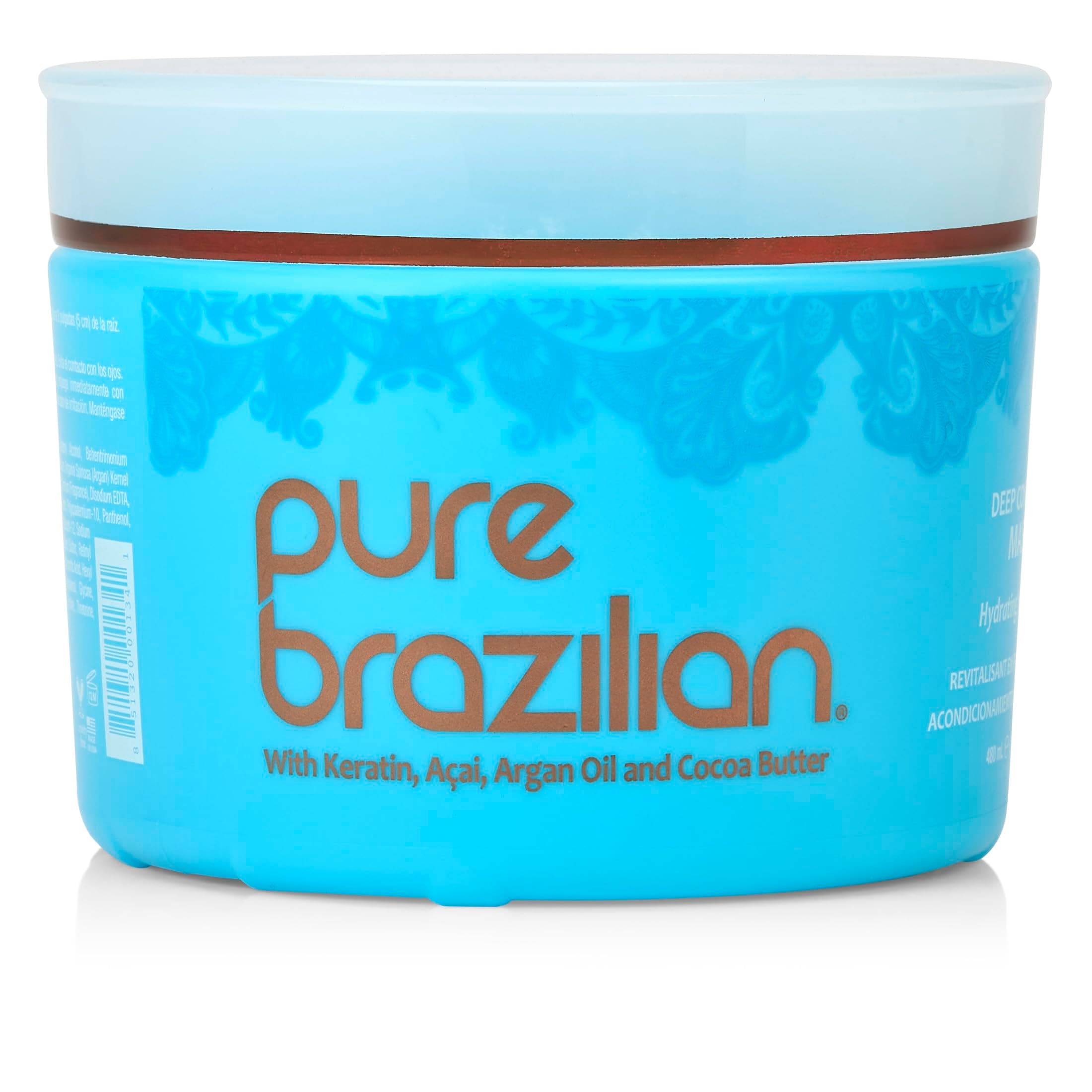 Deep Conditioning Masque - Deep Conditioner Hair Treatment with Brazilian Keratin, Acai, and Arginine - 16 Fl Oz