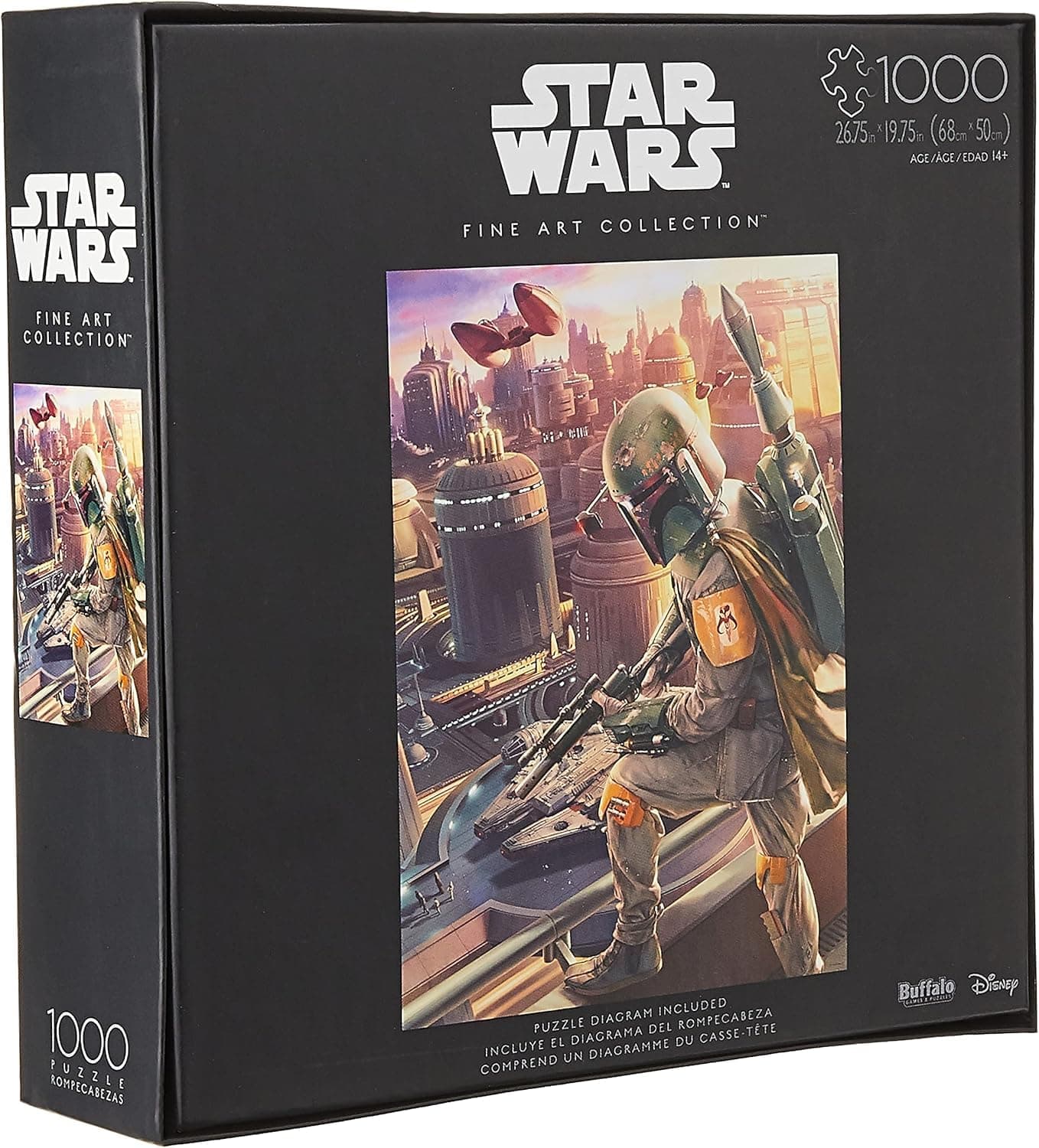 Buffalo Games - Star Wars - Boba Fett - 1000 Piece Jigsaw Puzzle For Adults -Challenging Puzzle Perfect for Game Nights - Finished Size is 26.75 x 19.75