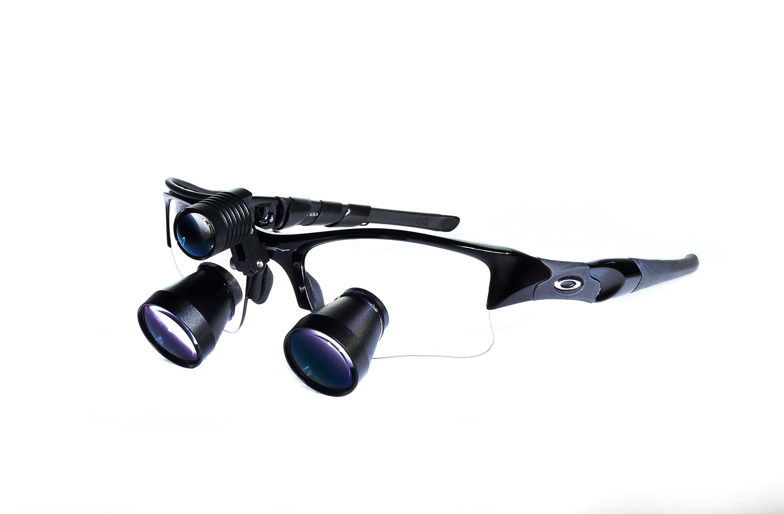 with Oakley Frames 3.3X with LED Headlamp