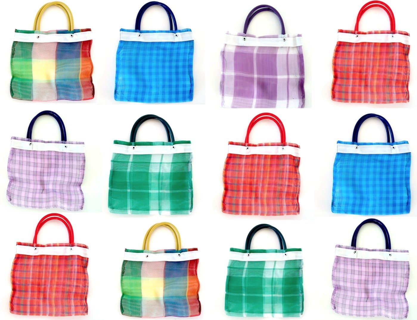 ShopimundoMini Mexican Mercado Favor Bags for Candies (12 Pack). Mexican Mercado Bags Small for Mexican Party Favors.