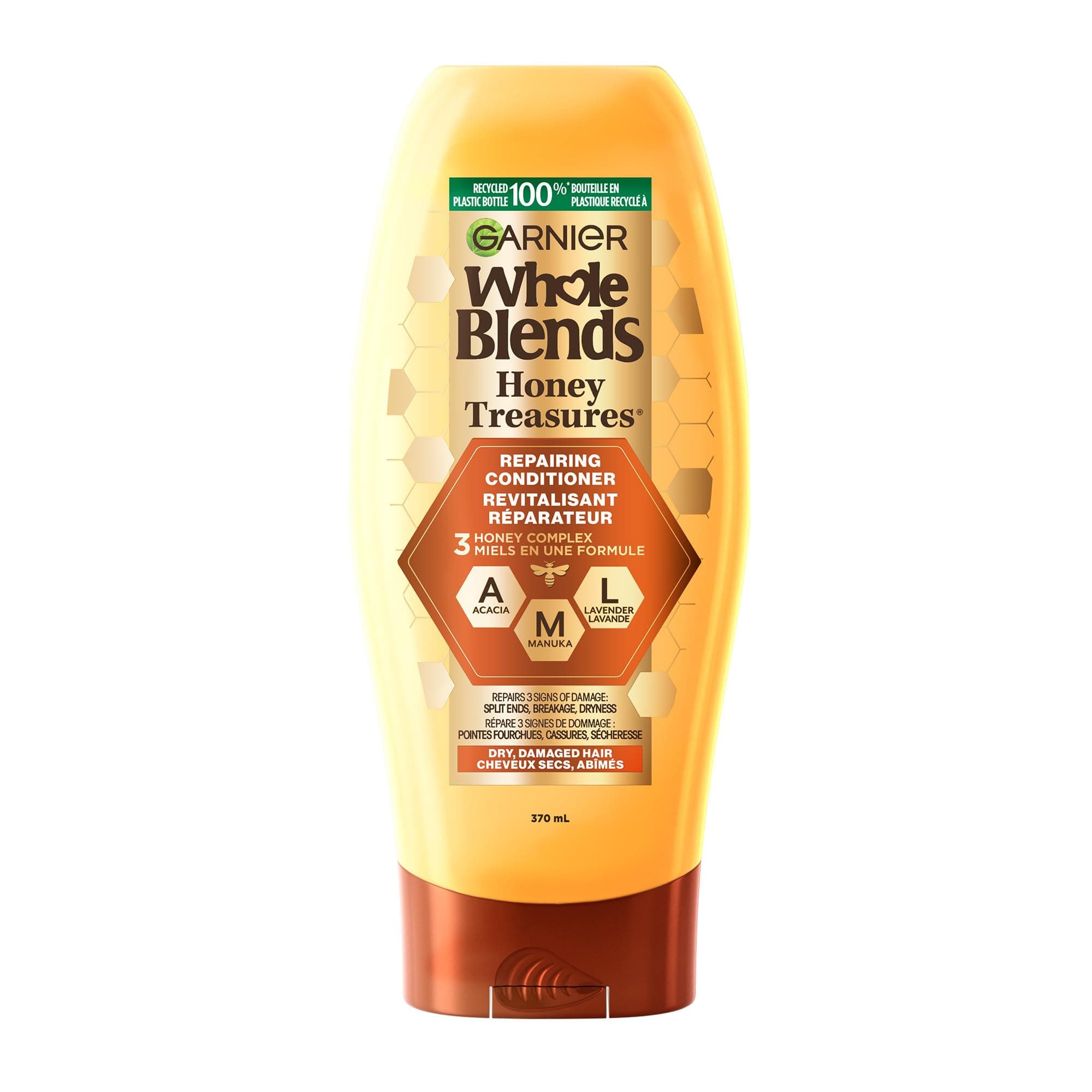 Garnier Whole Blends Honey Treasures Repairing Conditioner For Unisex - 12.5 Oz