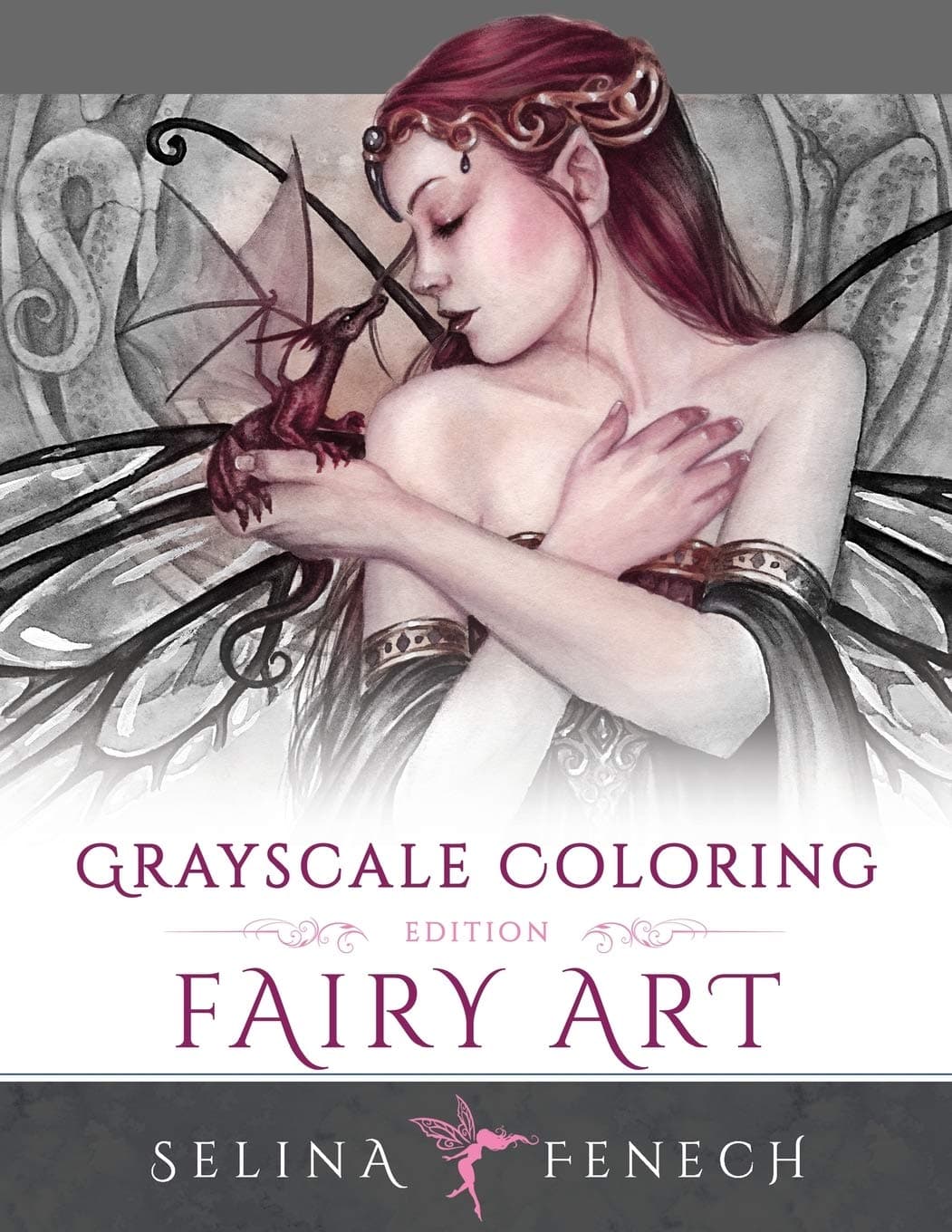 Fairy Art - Grayscale Coloring Edition (Grayscale Coloring by Selina Fenech) Paperback – April 12, 2016
