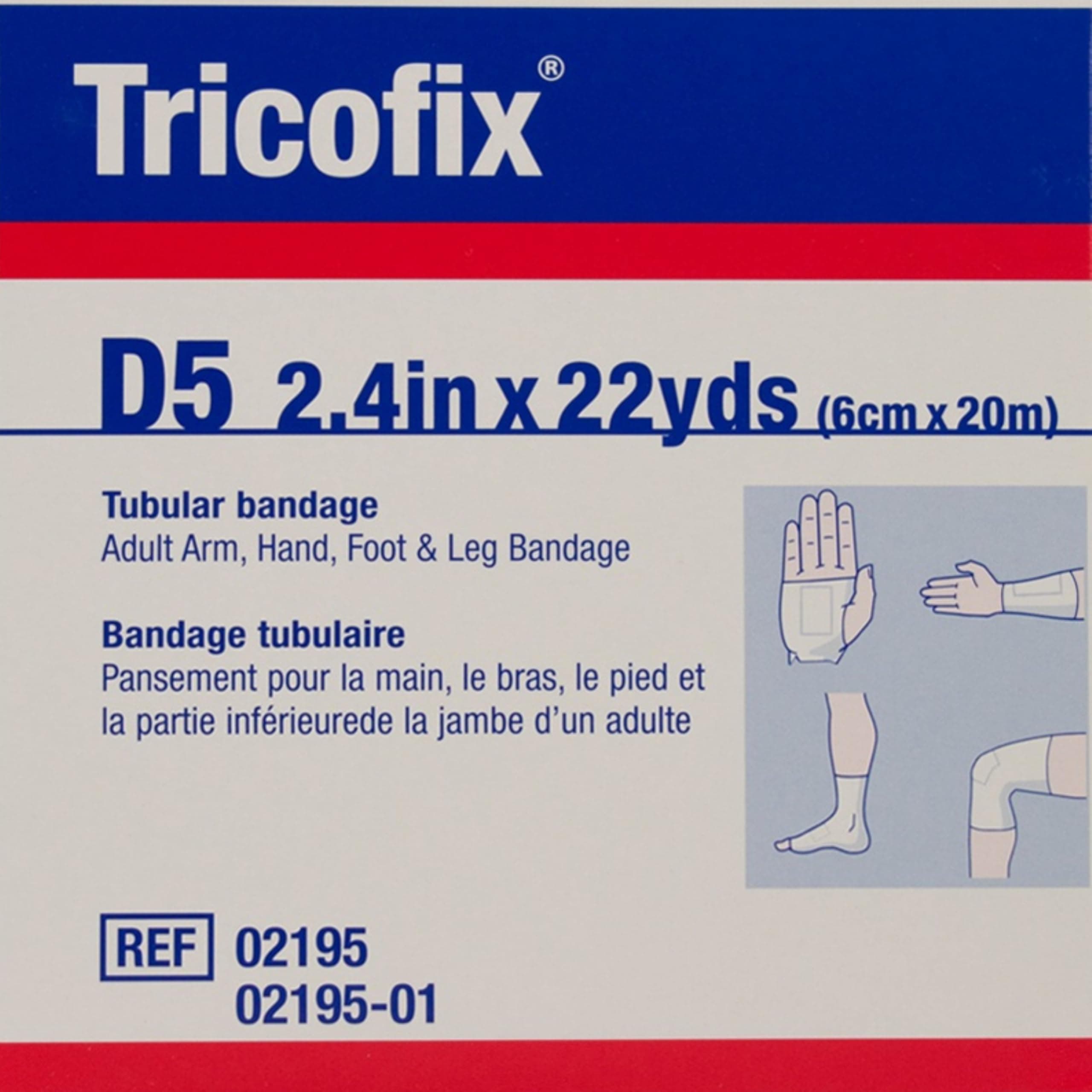 BSN Medical 02195 Tricofix Tubular Bandage D5 2.4" x 22 Yds