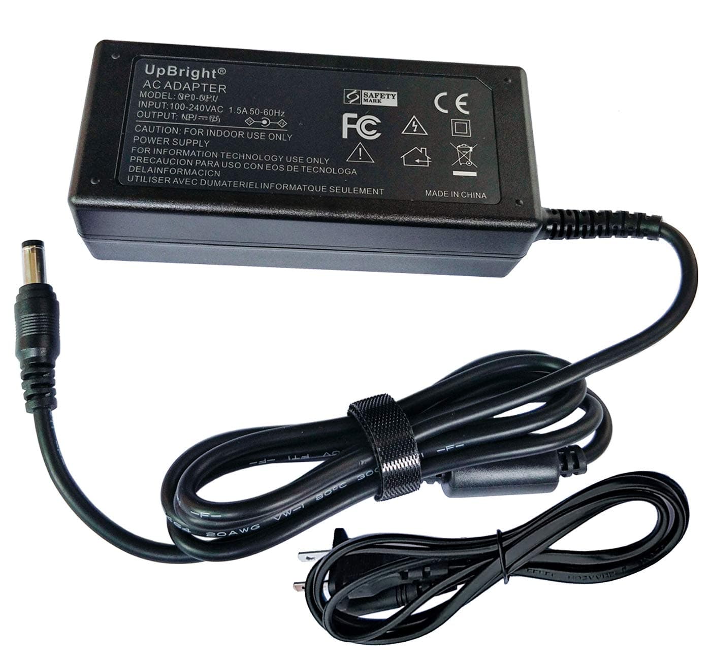 GEPSunny Tech Replacement AC Adapter DC19V Output for LG LED Monitor 22" 22MP47HQ, 24" 24LB451B, 27" 27MP37HQ-B, 43" 43LF5100-UA.