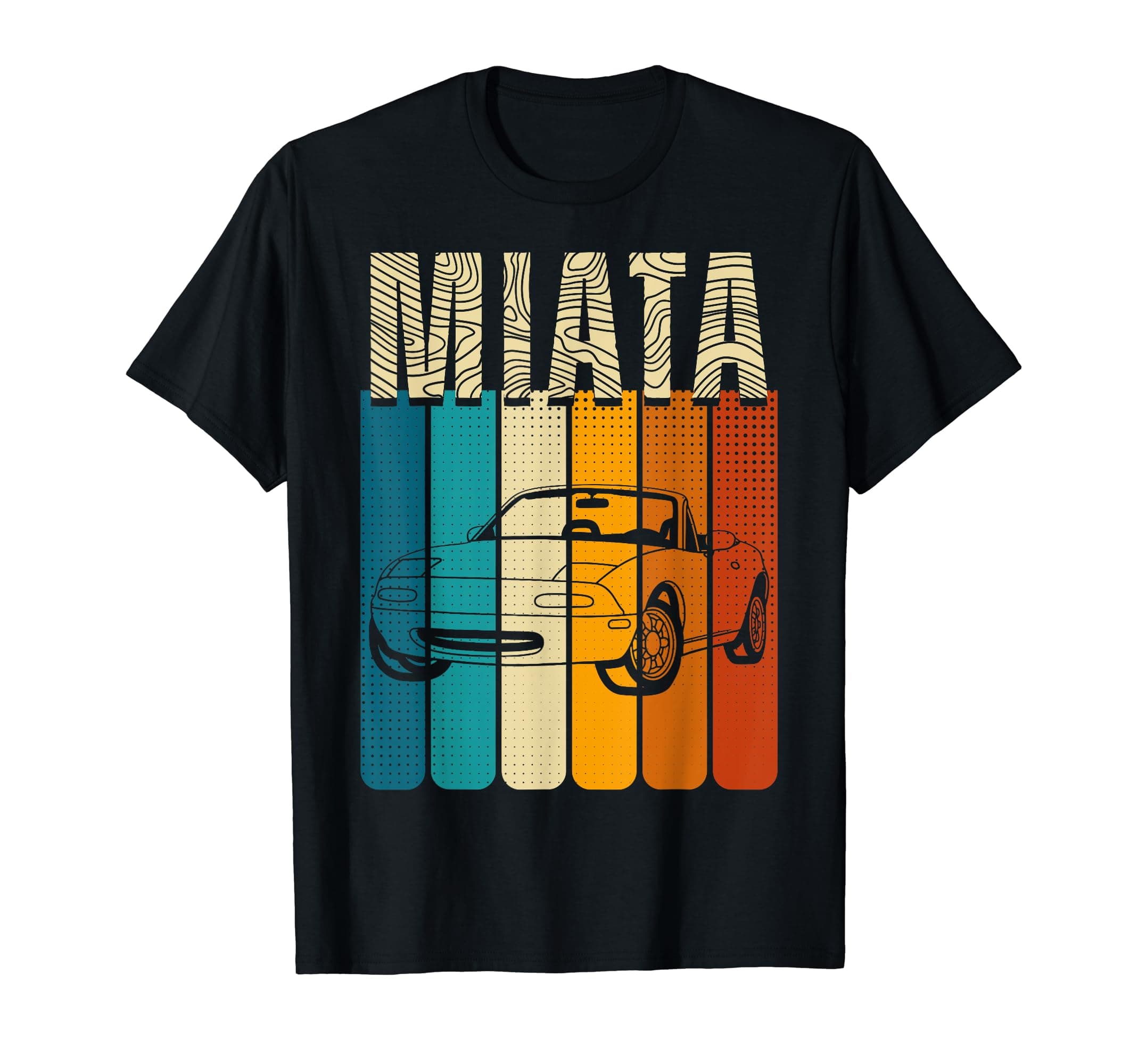 Japanese Miata Car Retro Vintage Sports Car Legend 90s T-ShirtOEKO-TEX STANDARD 100
