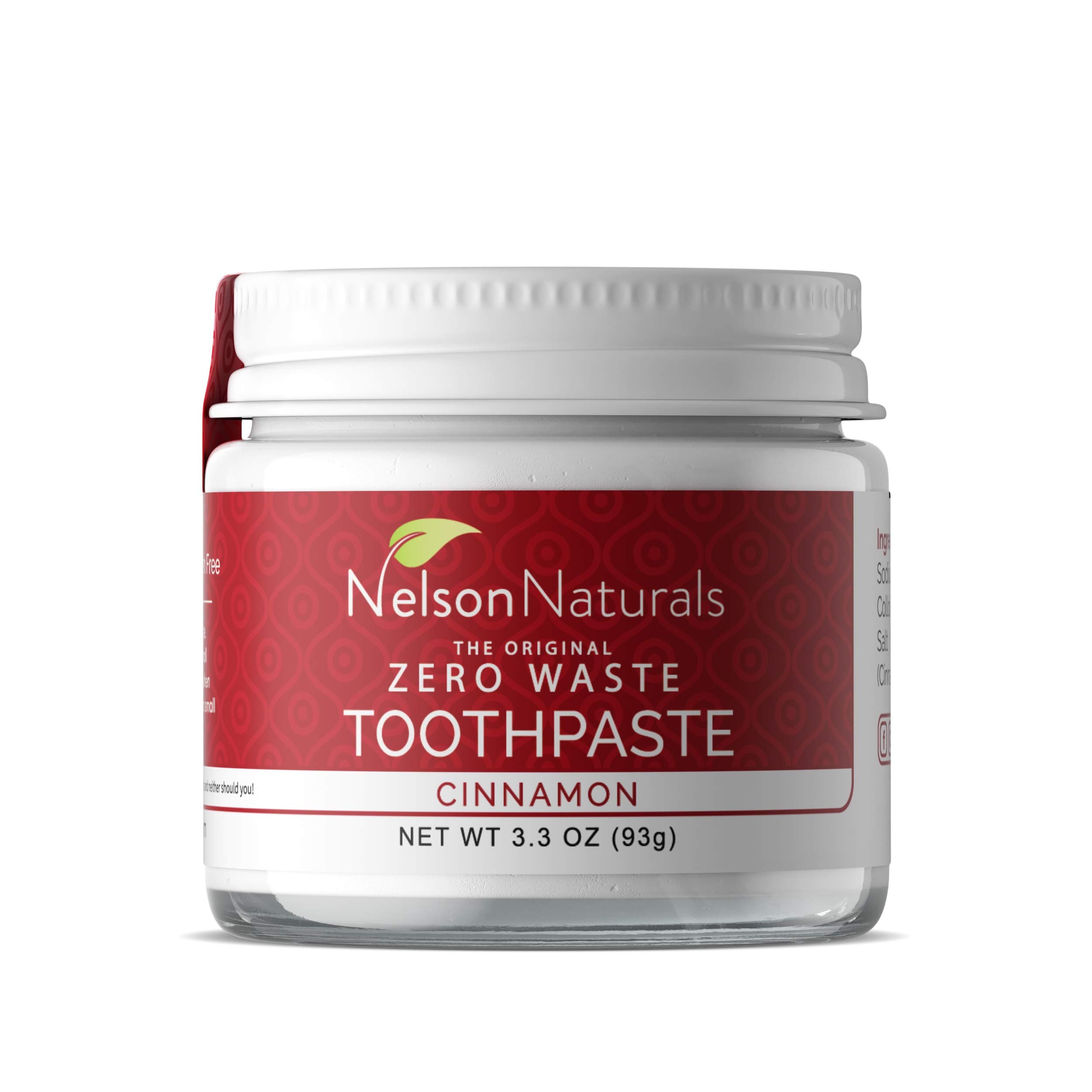 Nelson Naturals Cinnamon Fluoride Free Toothpaste 3.3 oz.