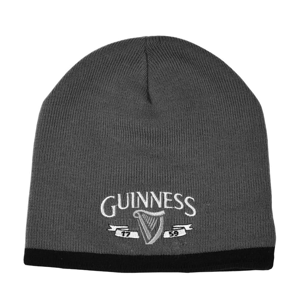 Guinness Charcoal/Black Harp Knit One Size Hat