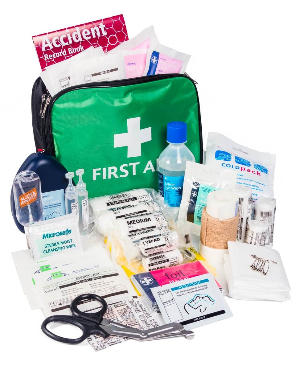 Rugby First Aid Kit in Green Incident Bag