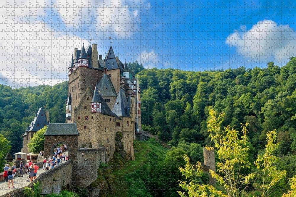 Castle Burg Eltz Germany Jigsaw Puzzle for Adults 1000 Piece Wooden Travel Gift Souvenir