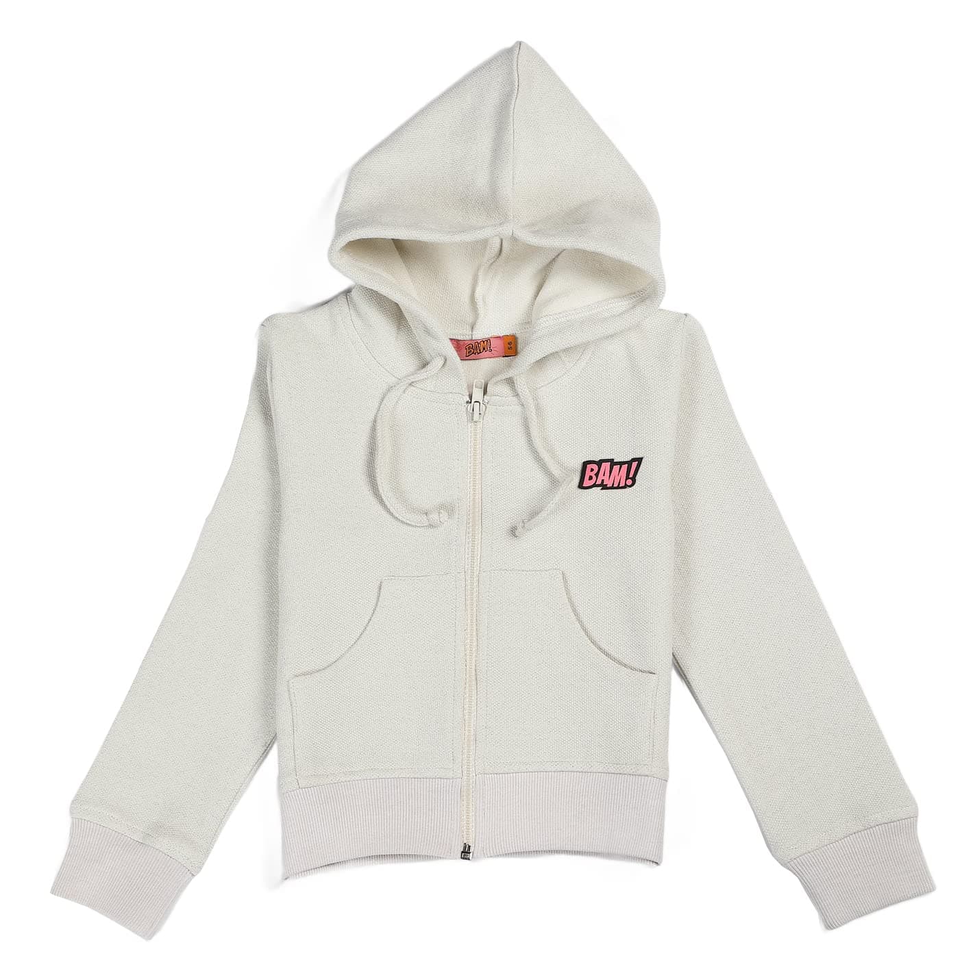 Bunga Tunga Jacket for Girls, Winter Wear For Kids, Full Sleeves Sweatshirt For Girls, Latest Fashion Clothing Design For Children, Stylish Sweater Hoodies For Kid Casual Wear (Beige)