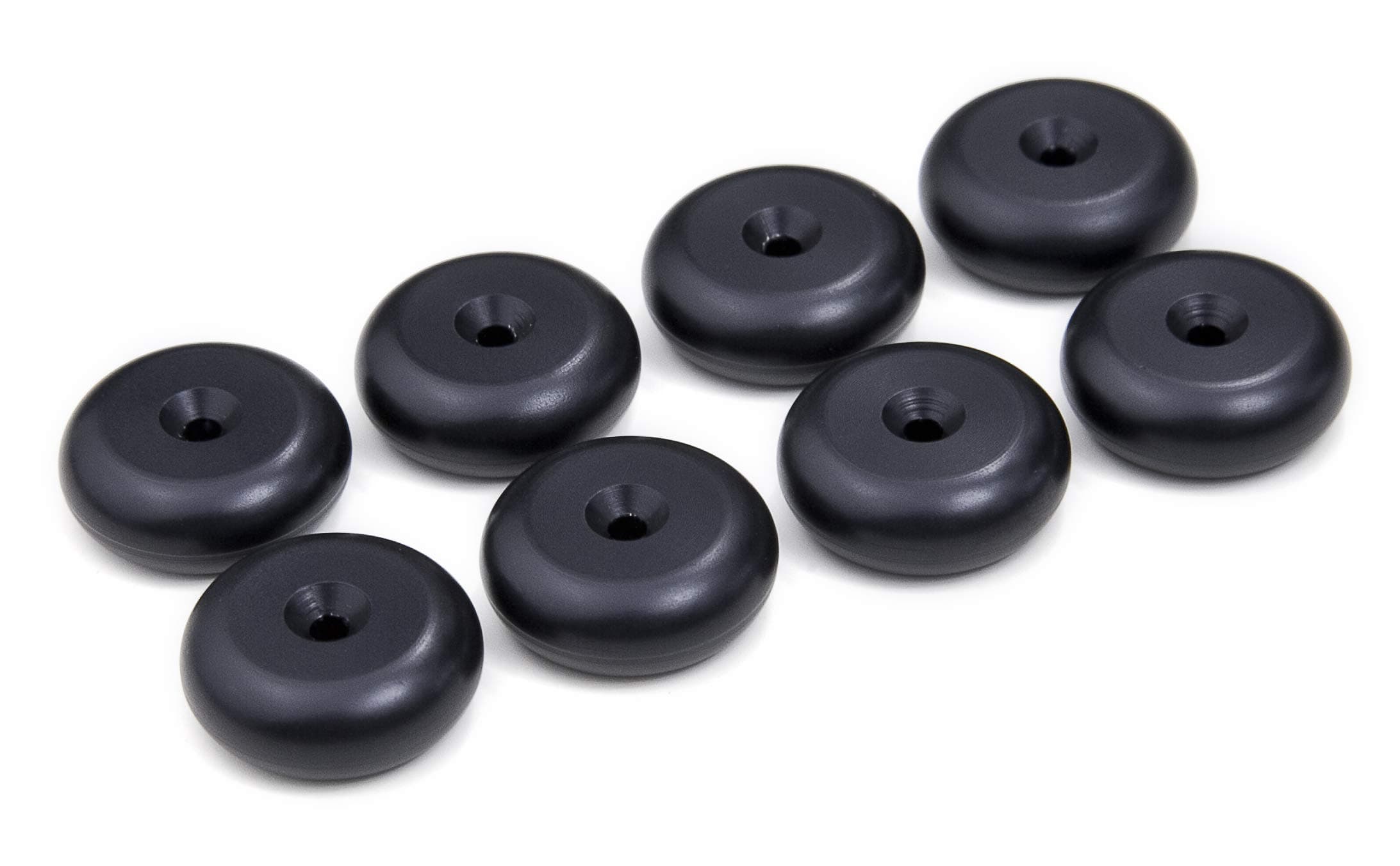 PrecisionGeek - Speaker Spike Pads Aluminium BLACK Round Shape 20mm diameter ...