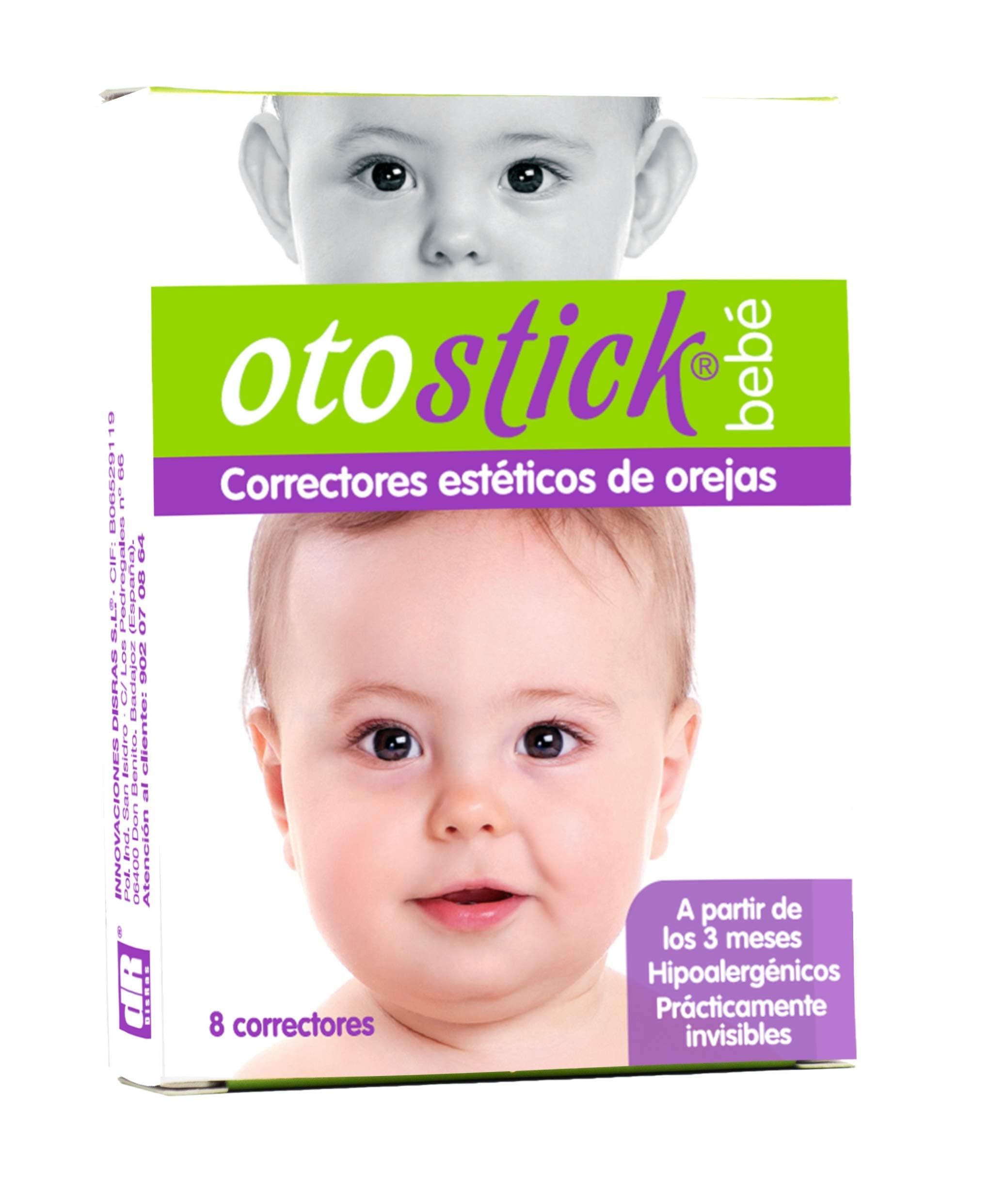 Baby, Aesthetic Correctors for Prominent Ears, Contains 8 Correctors and 1 Cap, 3+ Months