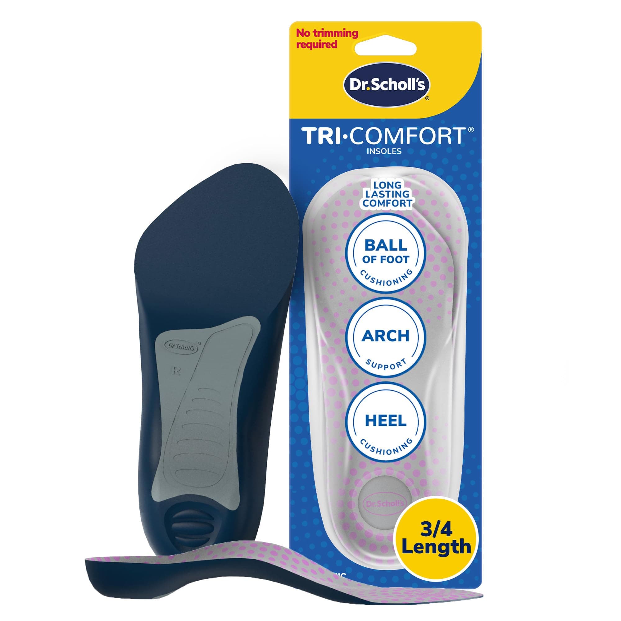Dr. Scholl's Comfort Tri-Comfort Insoles for Women, 1 Pair, Size 6-10
