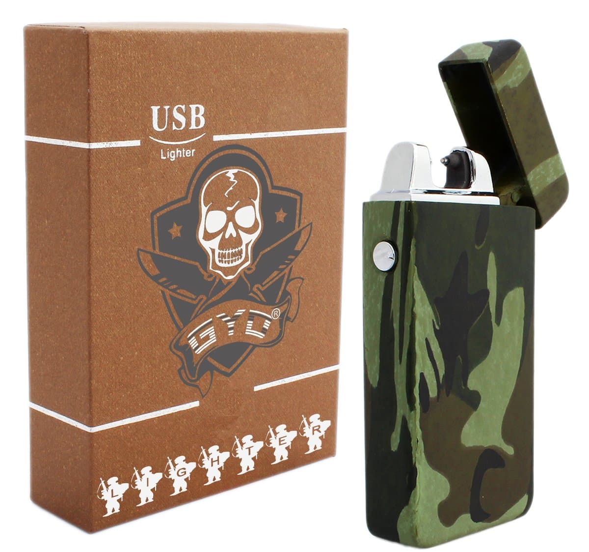 Tesla Flame, German Armed Forces Army NATO Solaten GYD USB Lighter Lighter Electric