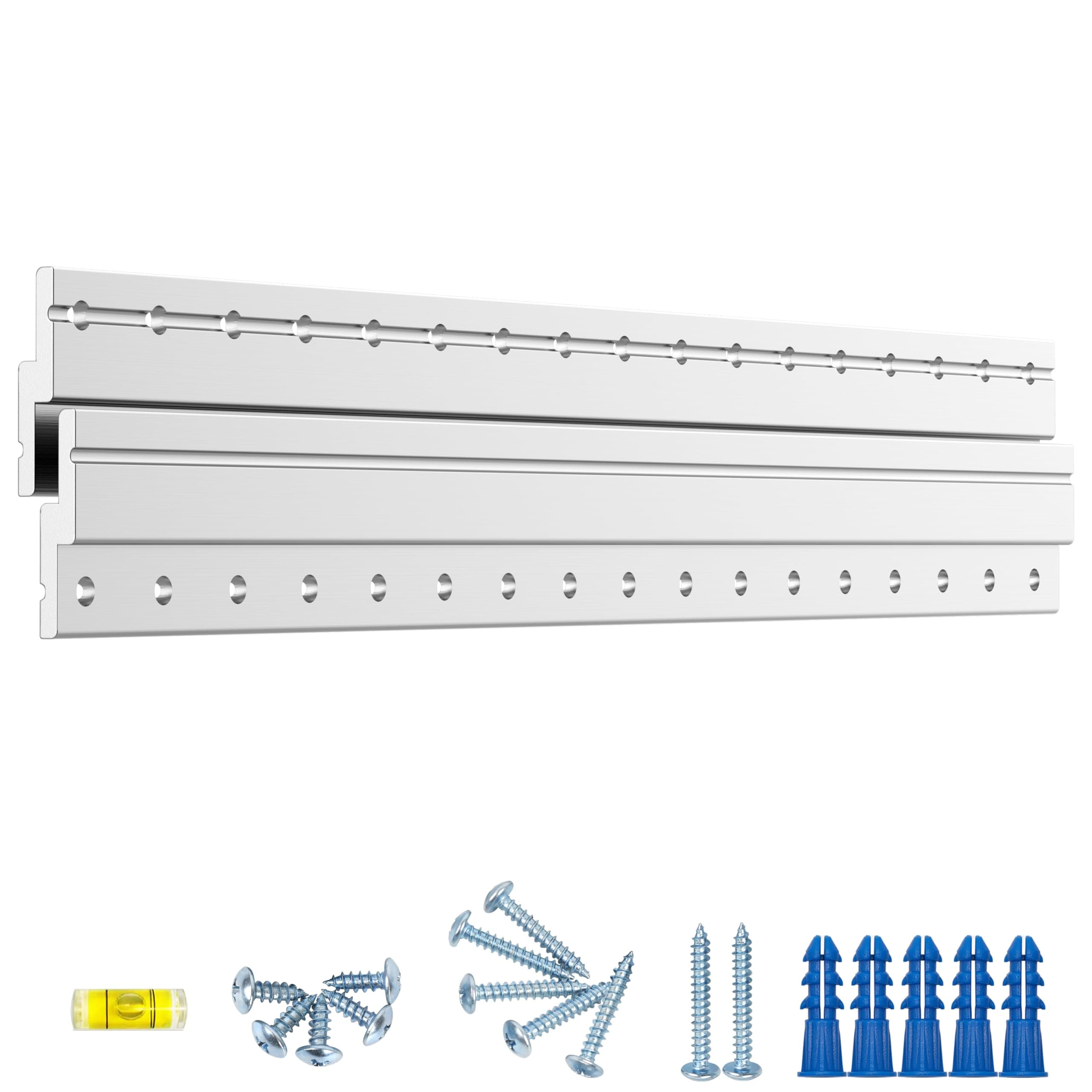 17" Heavy Duty French Cleat Picture Hanger,Aluminum Z Bar Clips, Interlocking Wall Mounting Brackets for Hanging Mirror, Panel, Whiteboard, Cabinet, Shelf, Headboard, Photoes (1 Pair up to 150 lbs)