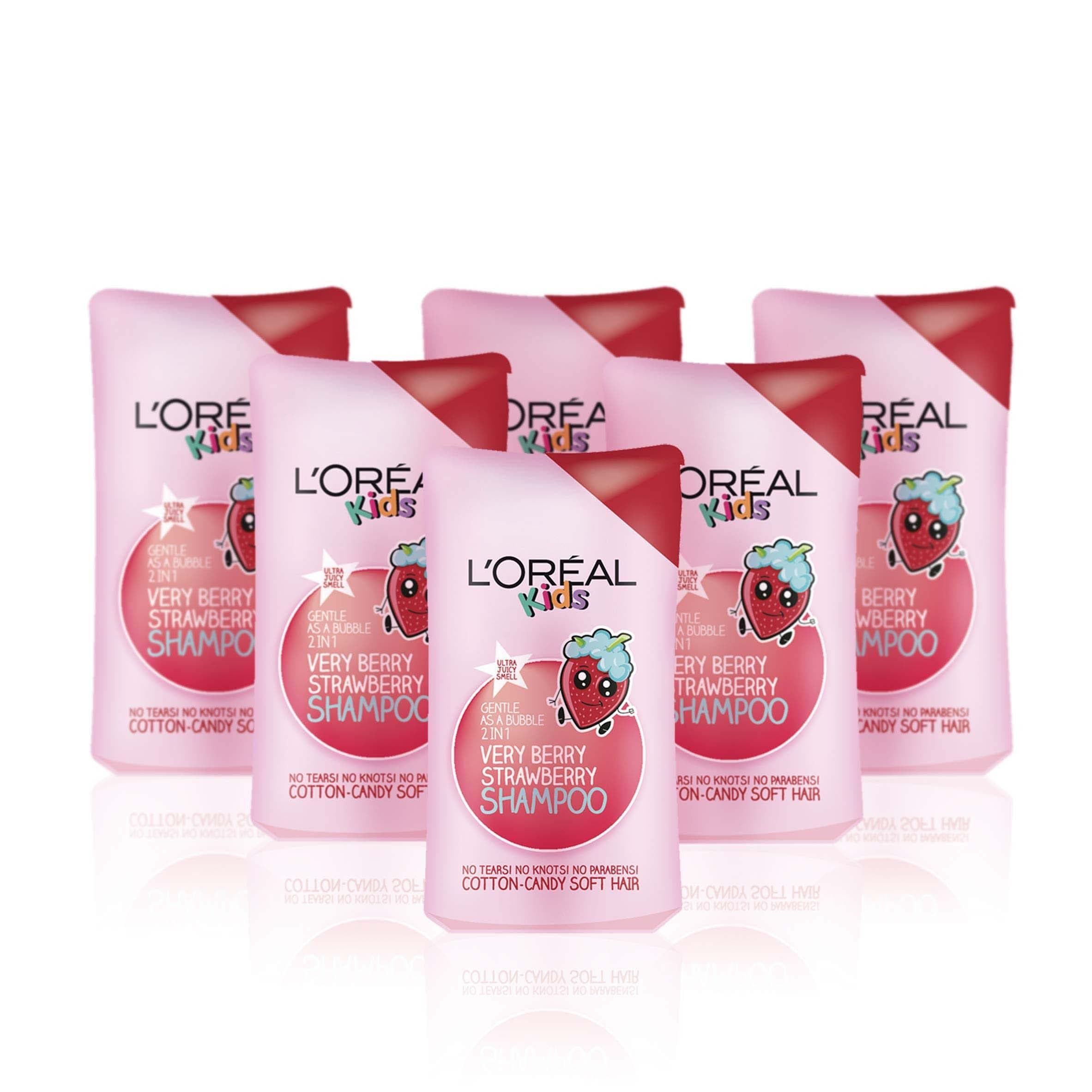Kids Extra Gentle 2-in-1 Very Berry Strawberry Shampoo 250ml Pack of 6