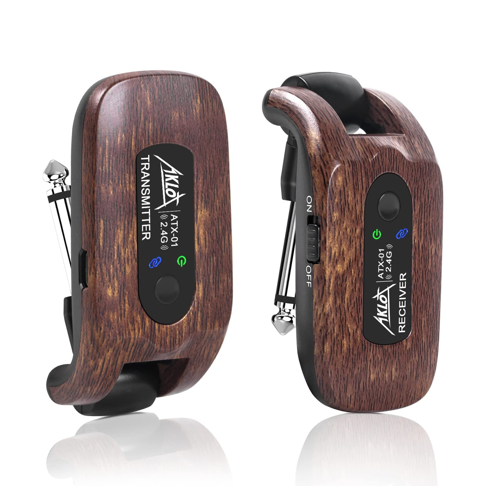 Wireless Guitar System Guitar Wireless Transmitter Receiver Set 2.4 GHz, Multicolor (MI3572)