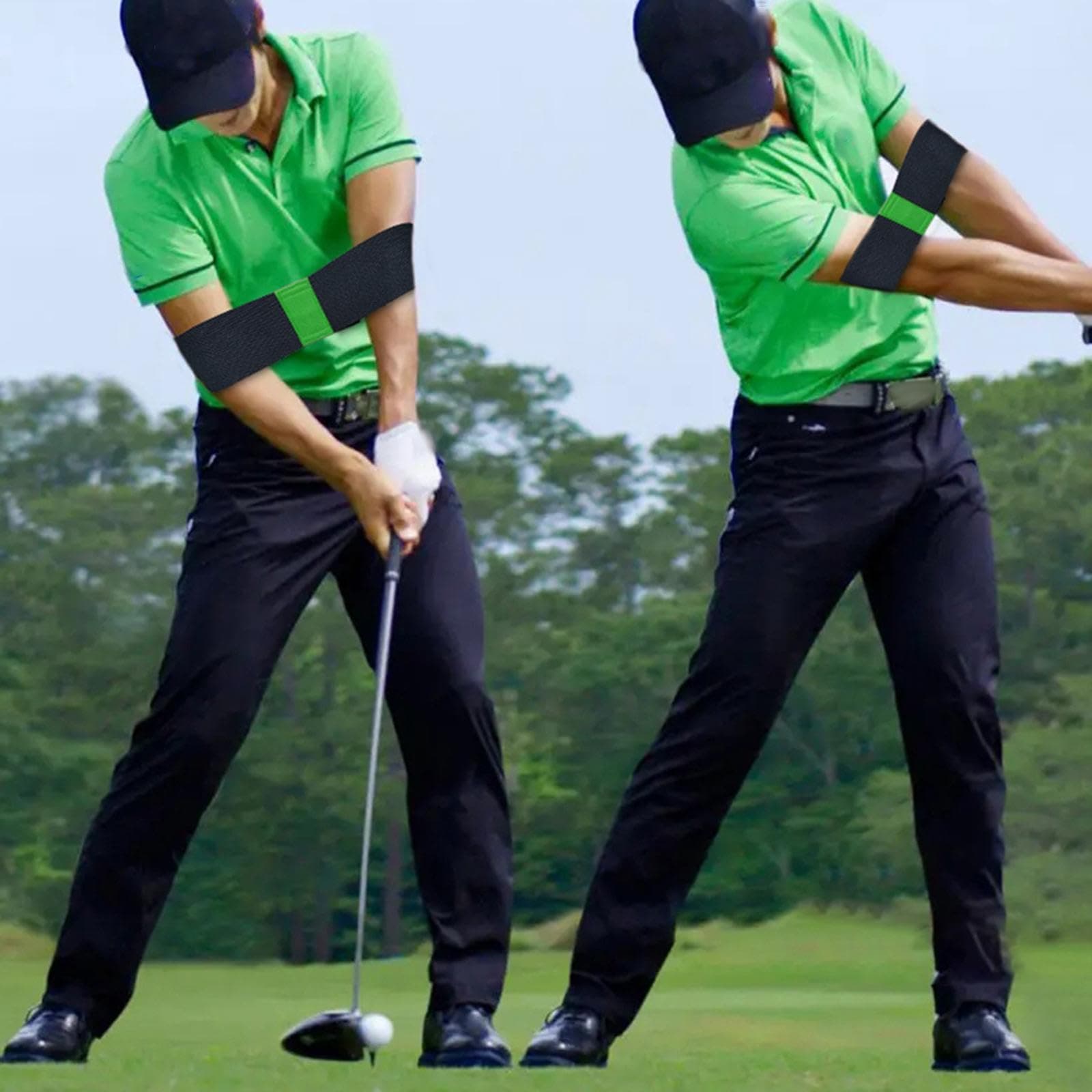 SECRET DESIRE Golf Swing Correcting Arm Band Golf Swing Training Aid Women Men Putting Green