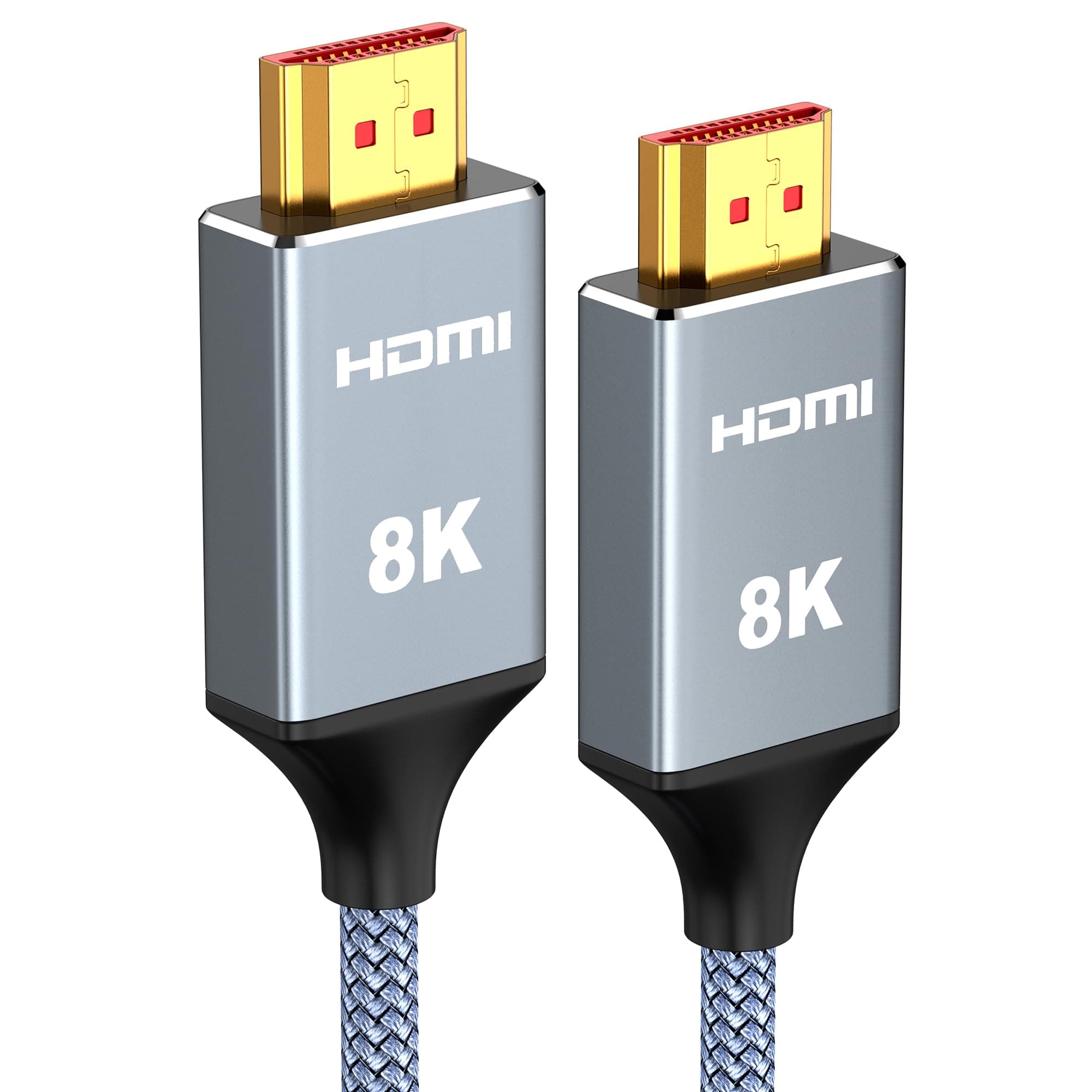 Snowkids HDMI 2.1 Cable 2m,10K 8K HDMI Cable Ultra HD High-Speed Lead 48Gbps eARC HDR10 HDCP 2.2/2.3 Dolby 3D, Compatible with PS5/4 HDTV X box