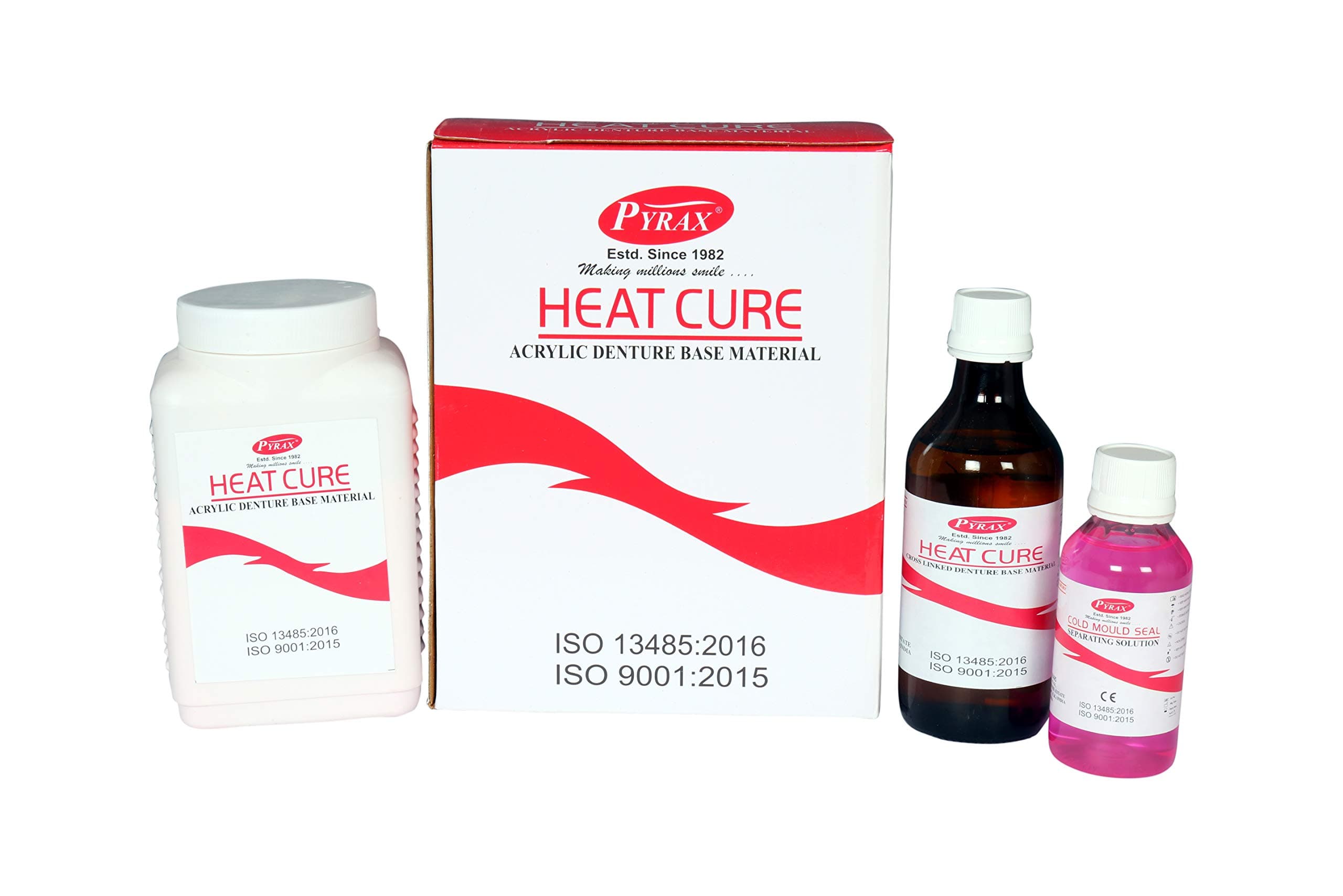 Heat Cure Denture Base Acrylic Material Combo Pack (CLEAR)