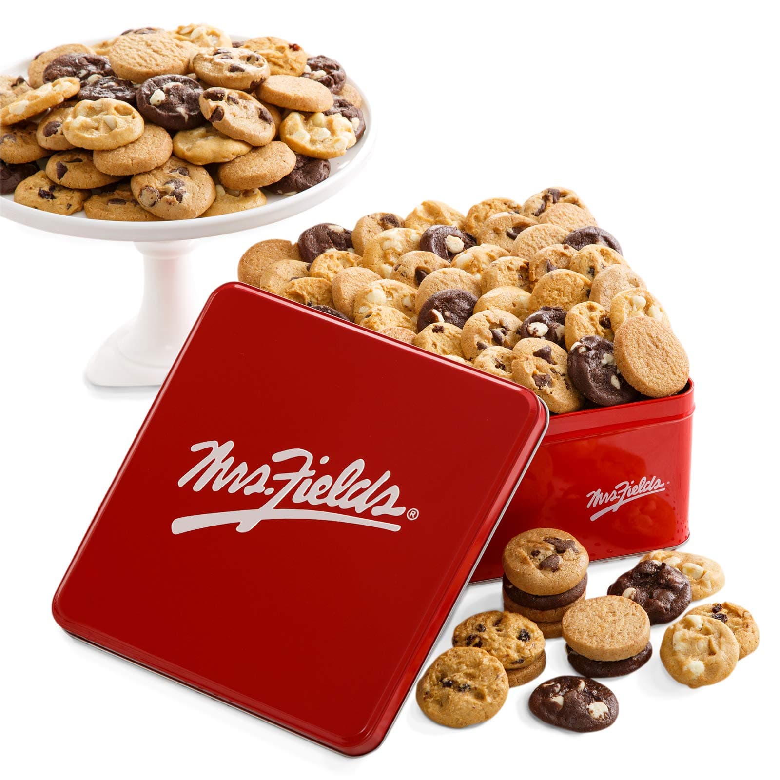 72 Nibblers Bite-Sized Cookies Signature Tin - Assorted with 5 Classic Cookie Flavors