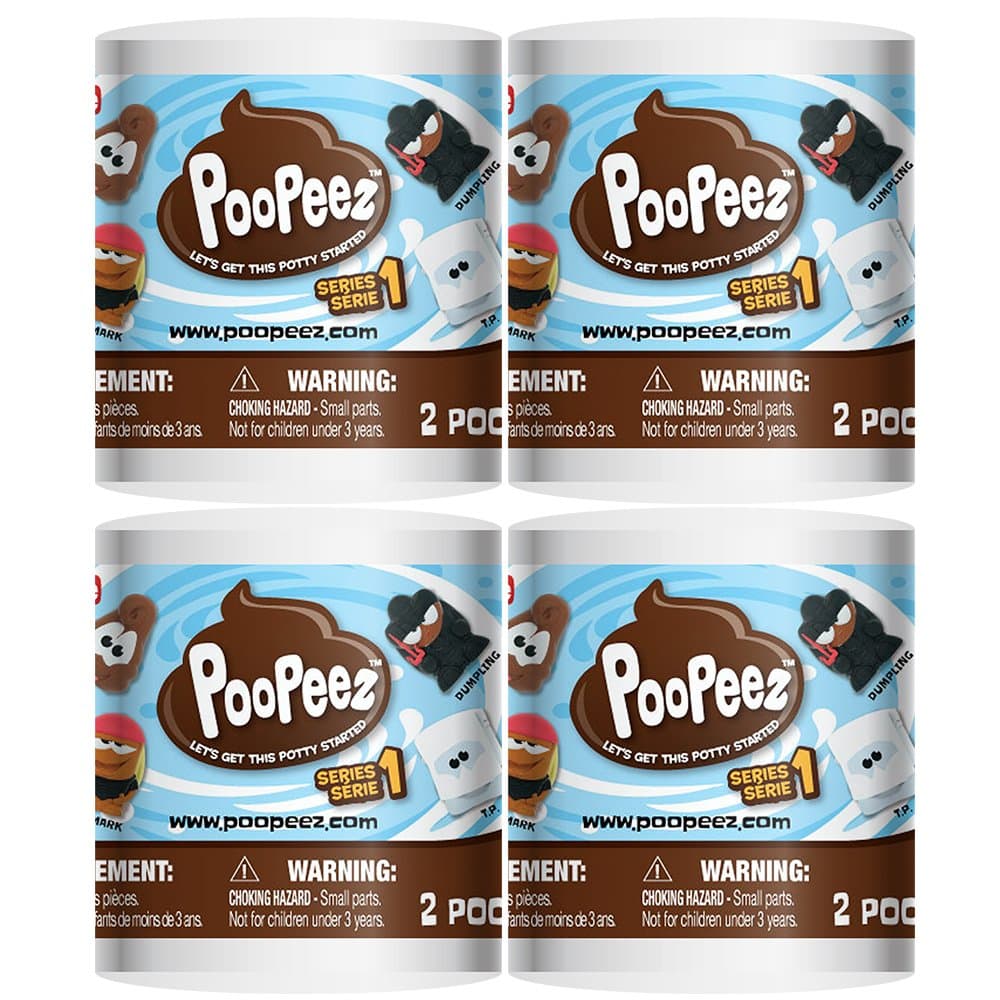 Poopeez Series 1 Capsules (4 Pack) Squishy Collectible Toy