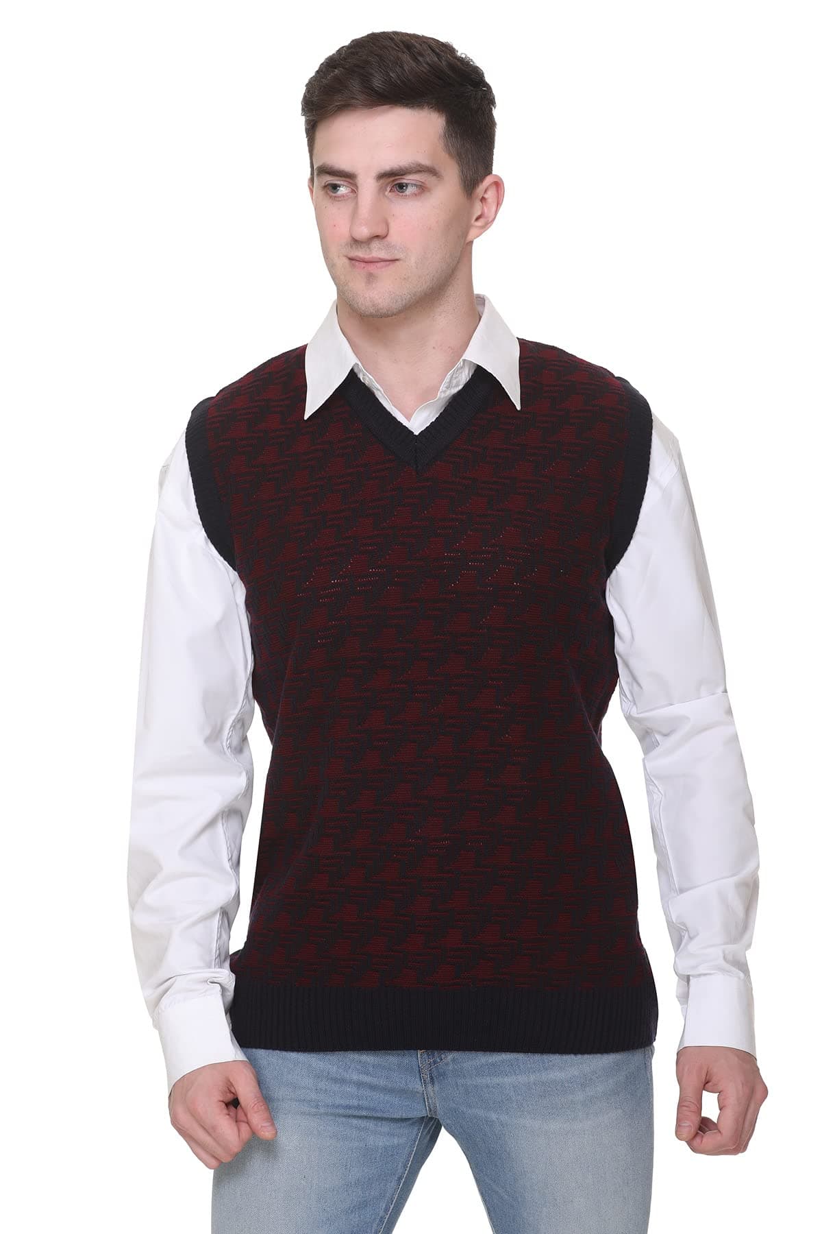 aarbee Sleevless Woollen Sweater for Men