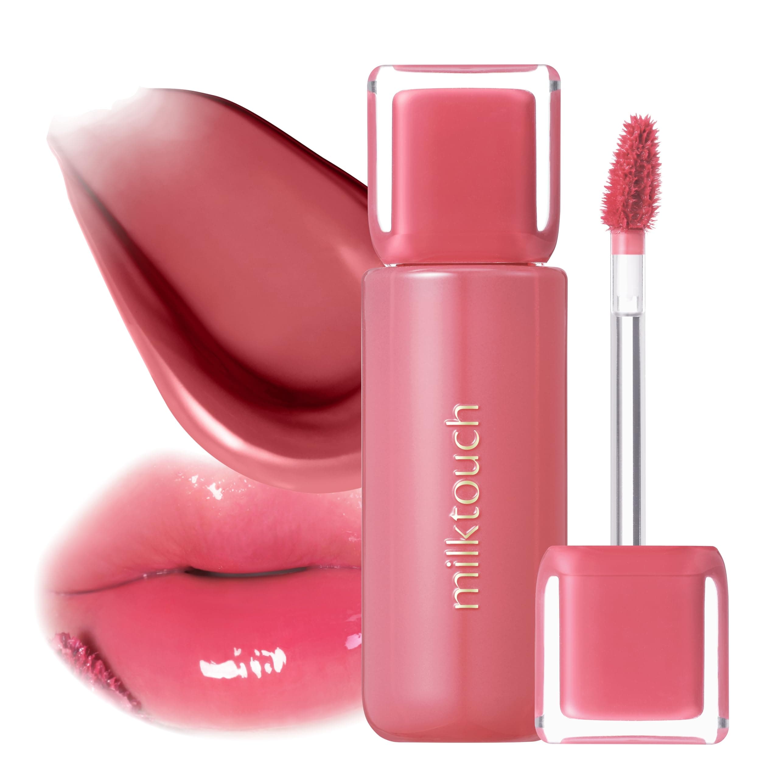 MILKTOUCH Jelly Fit Lip Tint (04 Mute-Ficial Plum) with Cooling Plumping Effect and Water-Based Non-Sticky Texture | Long Lasting Korean Beauty Lipstain Tinted Gloss | Stocking Stuffers for Women