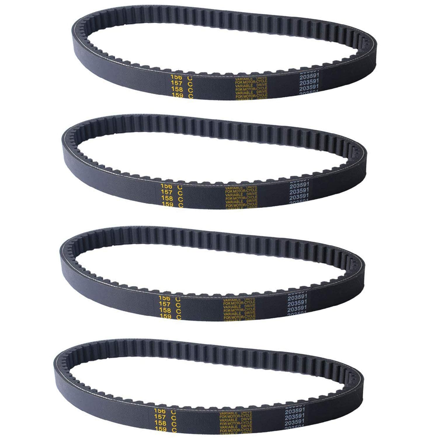 Q43203W Go Cart Belt 30 Series for Compatible with Yerf Dog Drive Belt Q43103W Manco 203591 5.5hp 6.5hp Kartco 7655 Rotary 12-10052 Belt Replace 3203 3002 Go Kart Models(4 Pack)