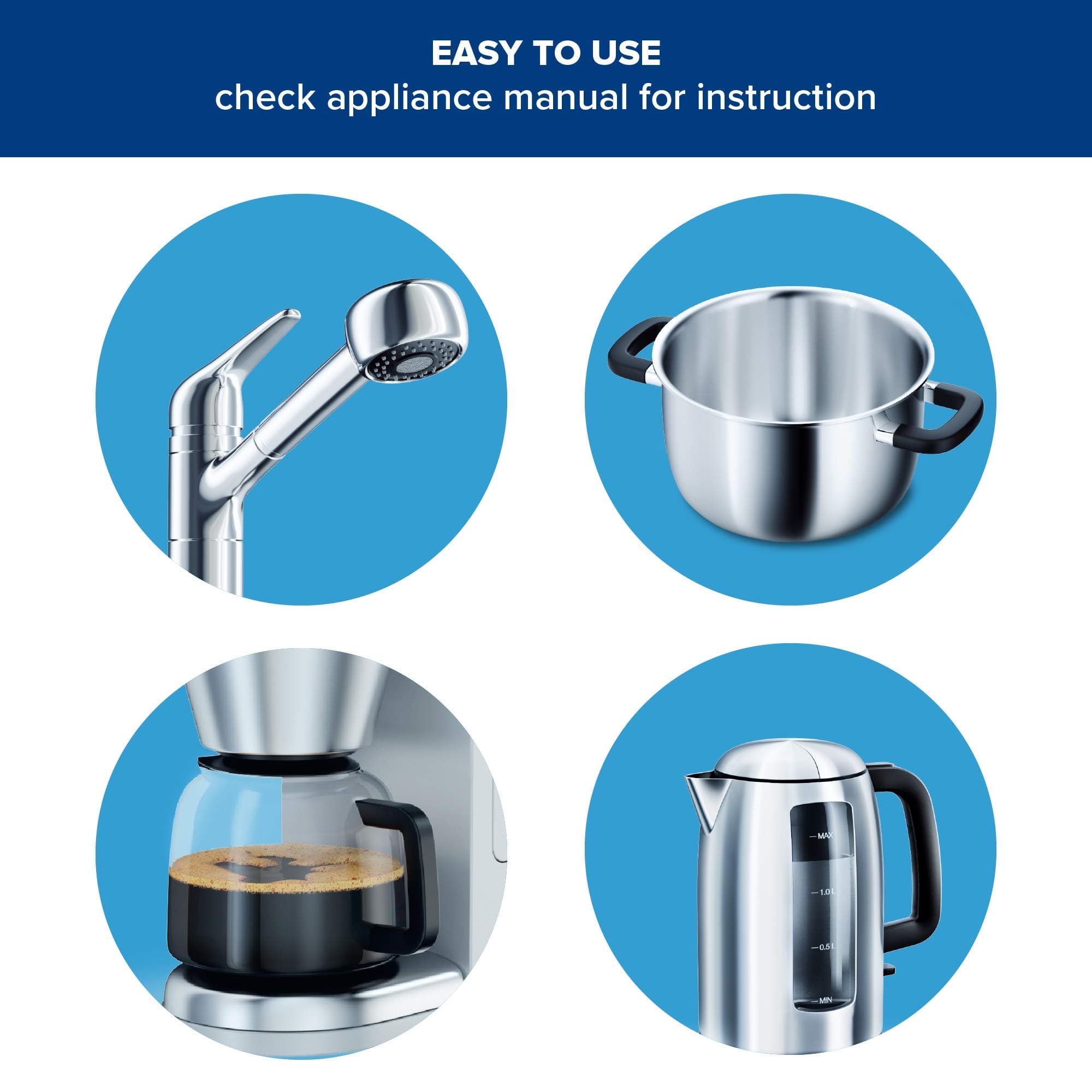 Durgol 0296 Universal Multipurpose Decalcifier/Descaler 16.9 Ounce 3 Pack