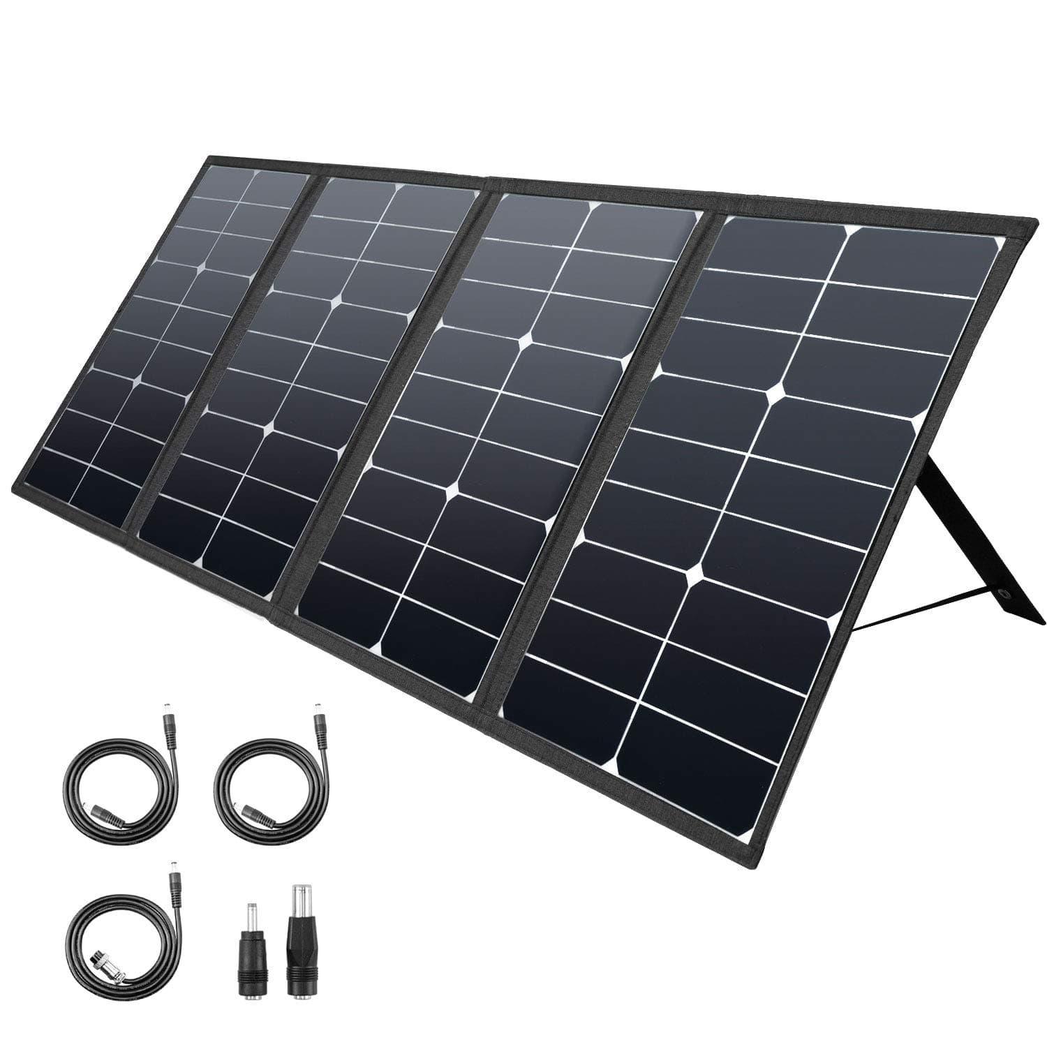 ROCKPALS 80W Portable Solar Panel Charger, Parallel Foldable Solar Panel for ROCKPALS 250W/300W Portable Power Station
