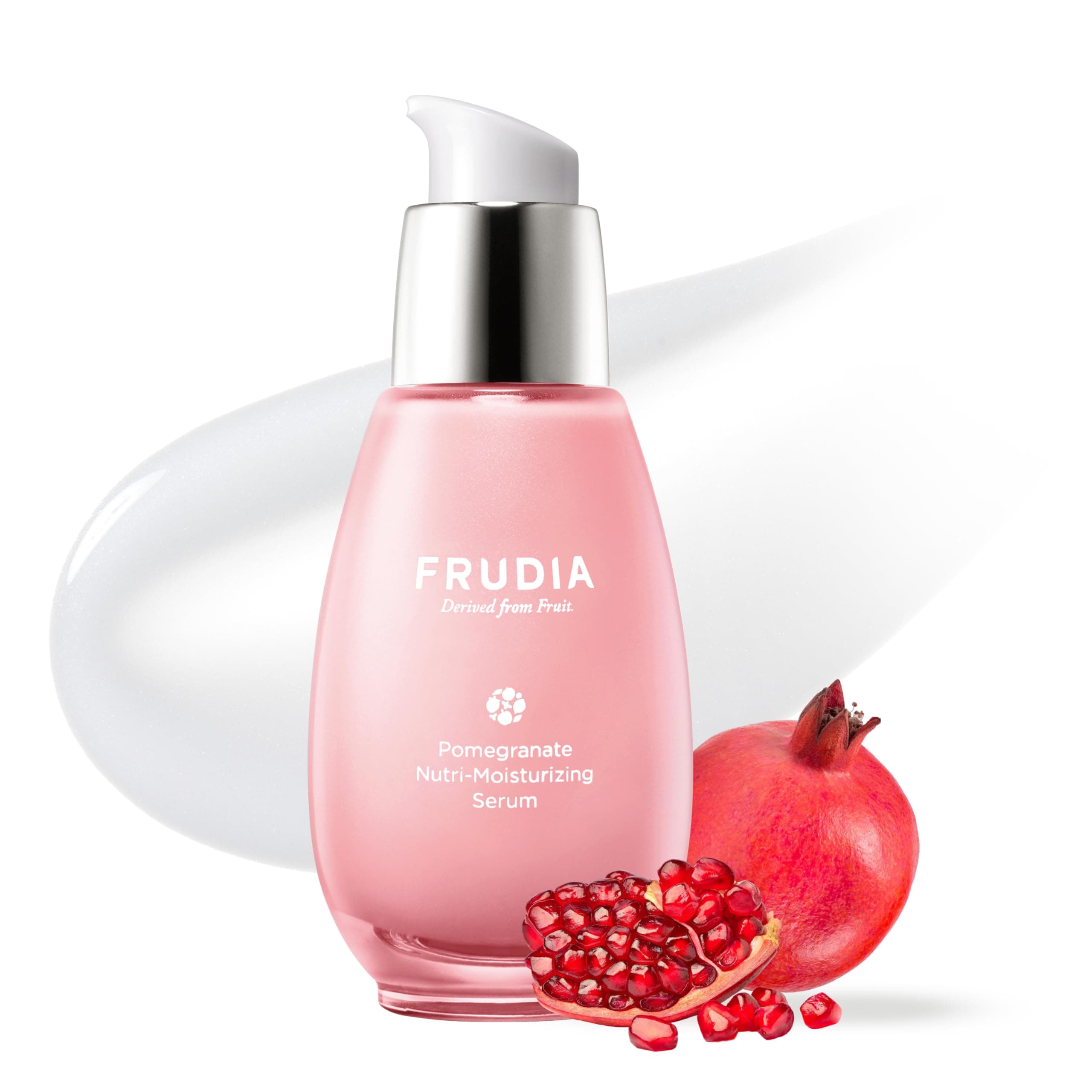 FRUDIA Pomegranate Nutri-Moisturizing Face Serum (1.76 oz) – 64% Pomegranate Extract & Vegan Collagen for Firming | Anti-Aging Korean Face Serum for Radiant & Youthful Skin