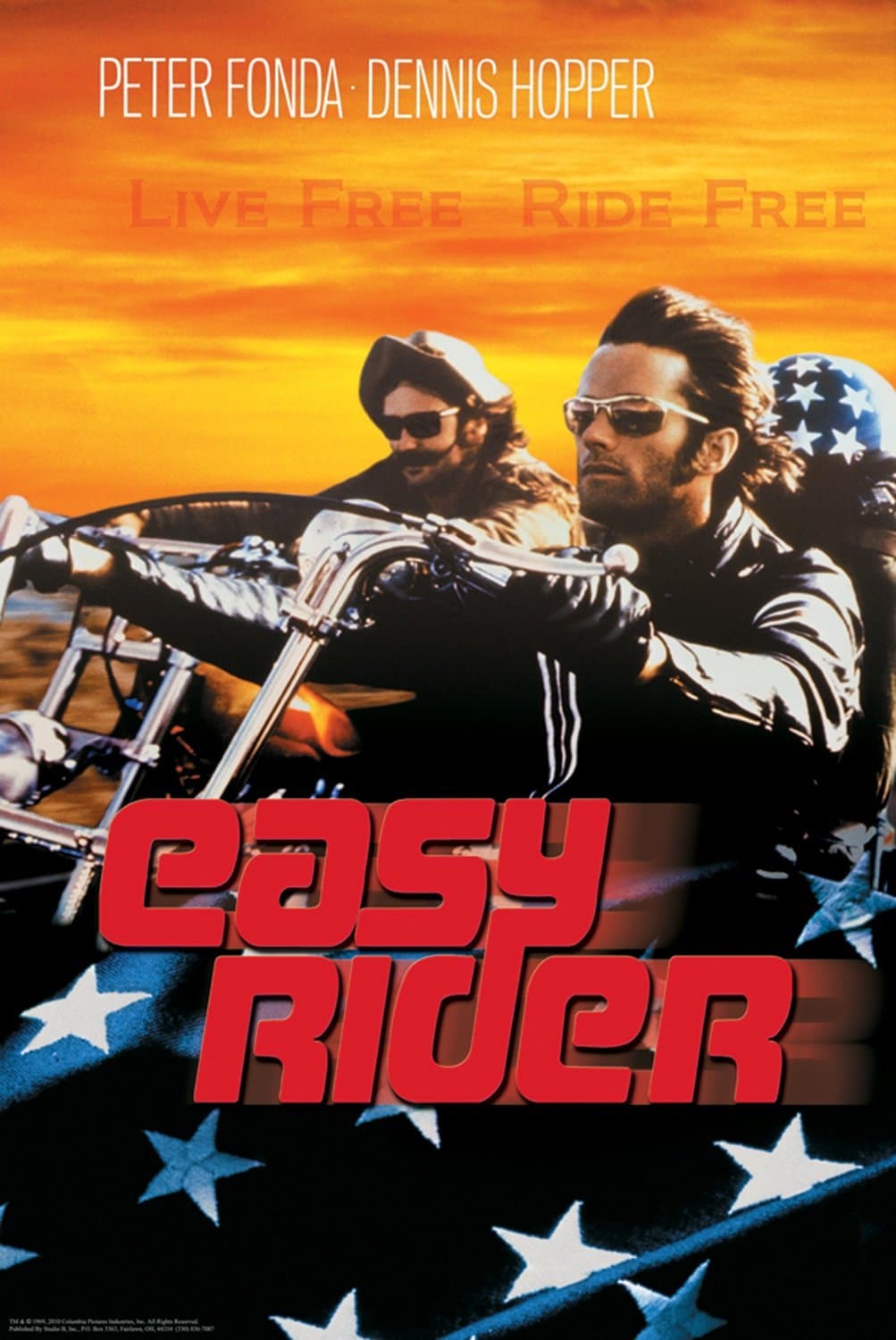 Easy Rider Movie Poster - Live Free Art Print Poster