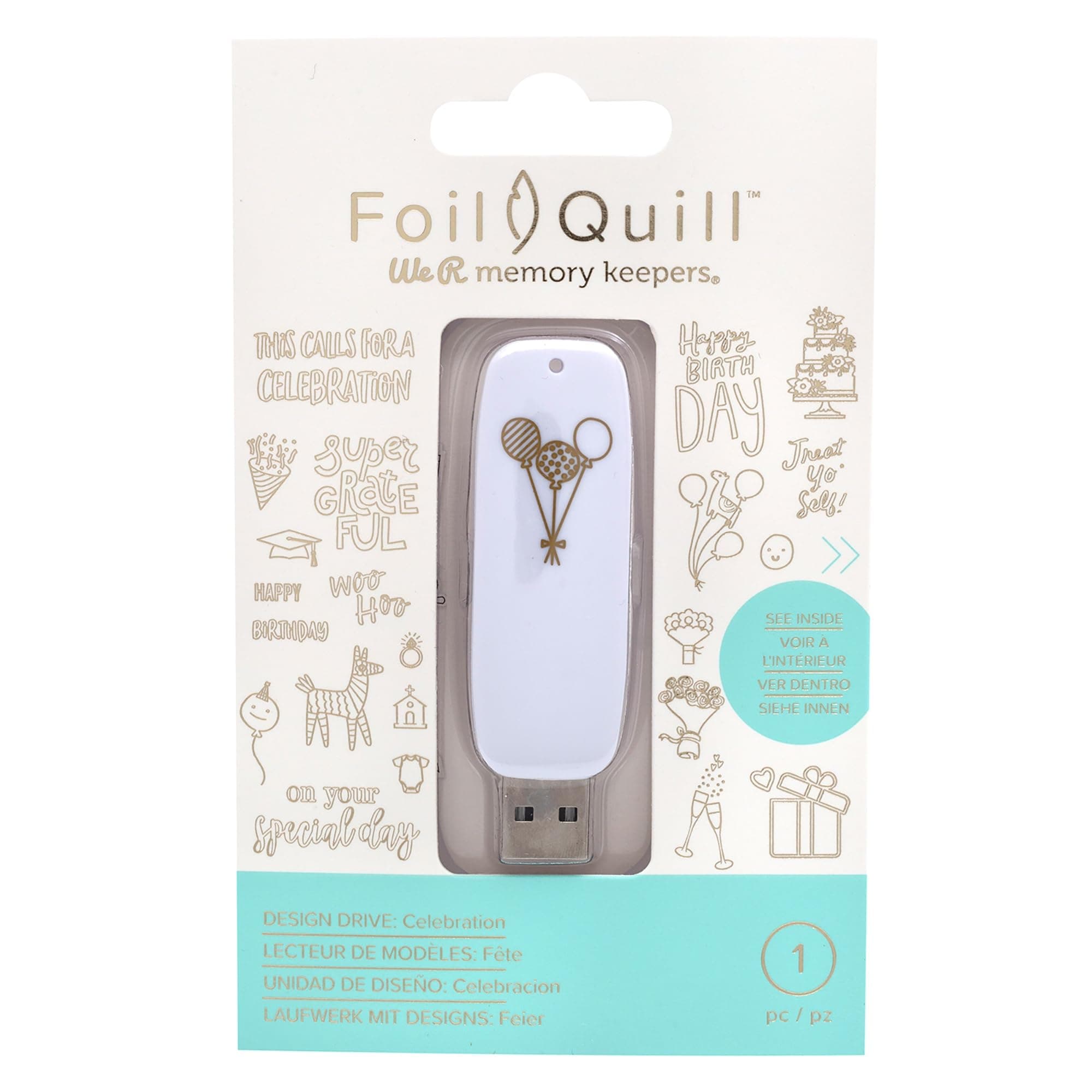 FOIL QUILL USB DRIVE CELEBRATIO