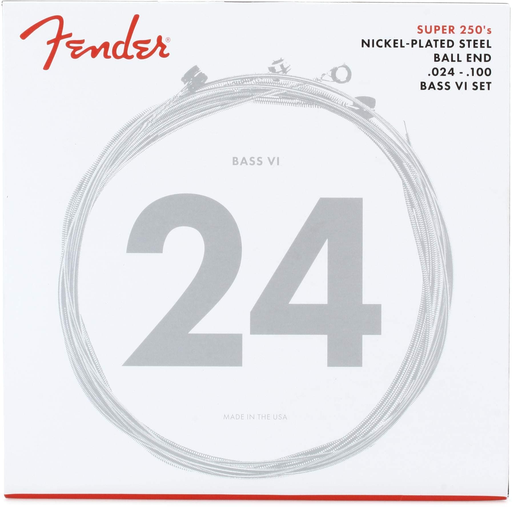 Super 250 Bass VI Nickel Plated Steel Ball End Strings