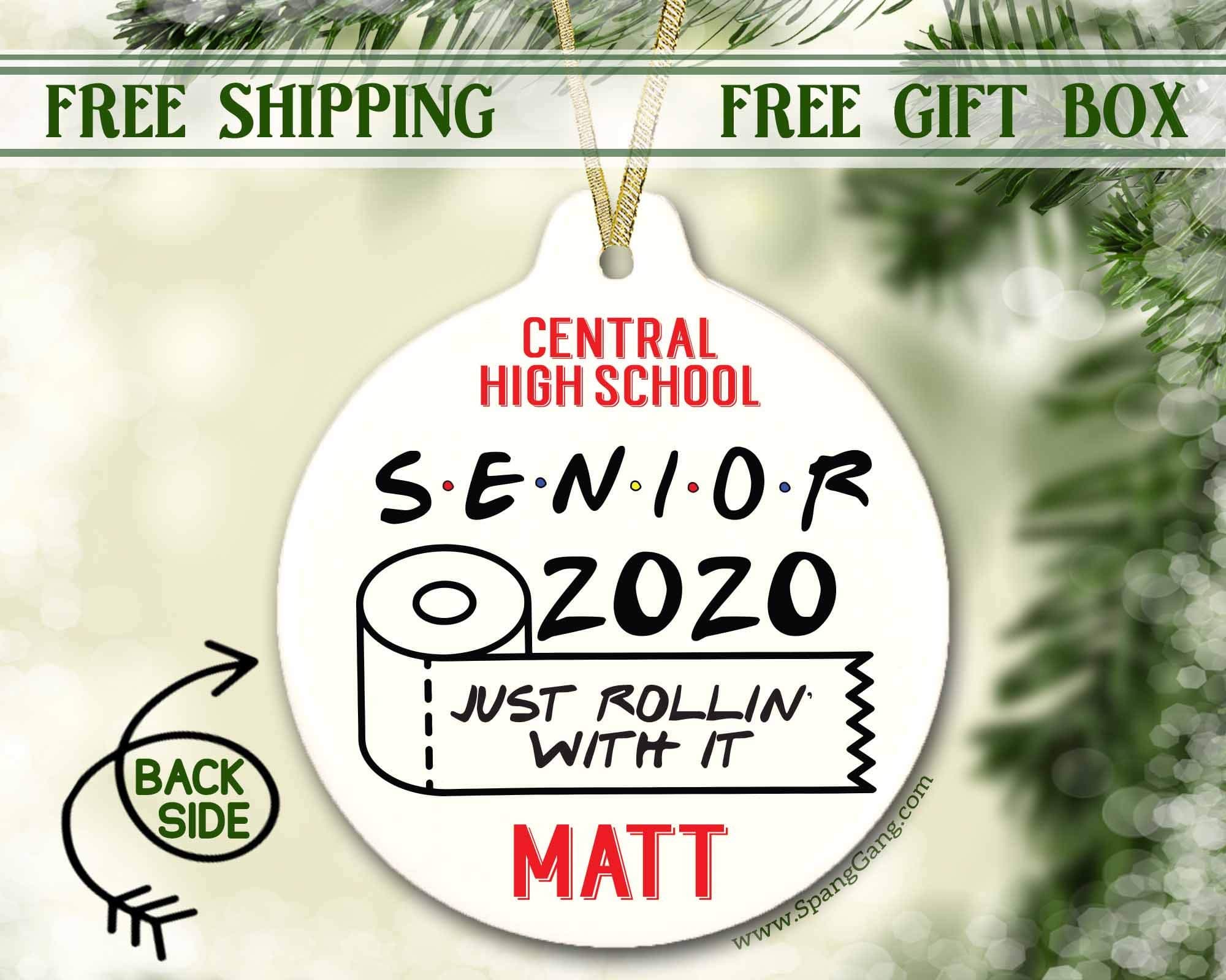 rfy9u7 Senior 2020, High School Graduation Gift, Toilet Paper, Quarantine, Social Distancing, Tp Gift, Funny Graduation Gift, Class of 2020, 3 Inch