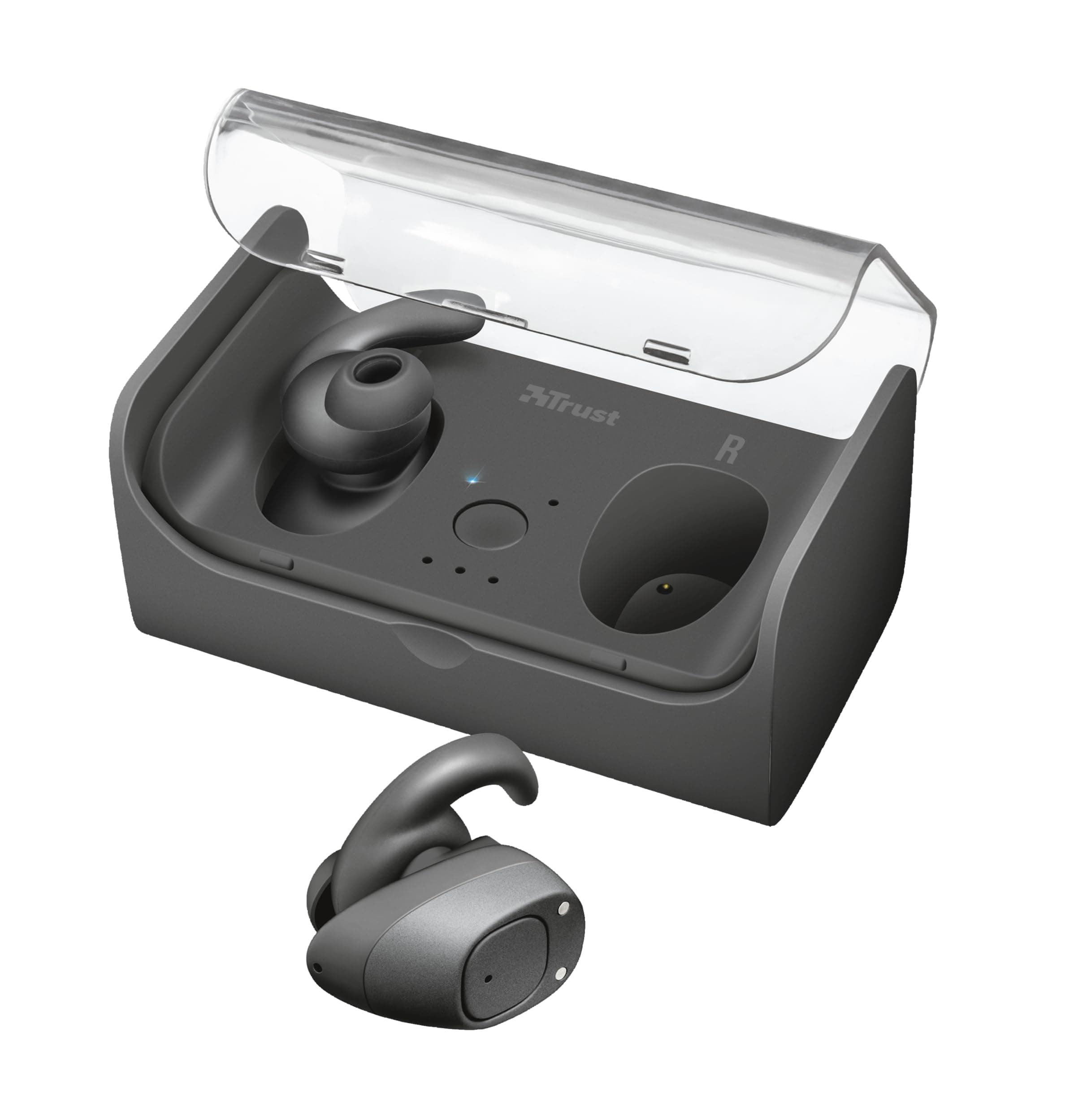 Trust 22161 Urban Duet True Wireless Bluetooth Earbuds, Black