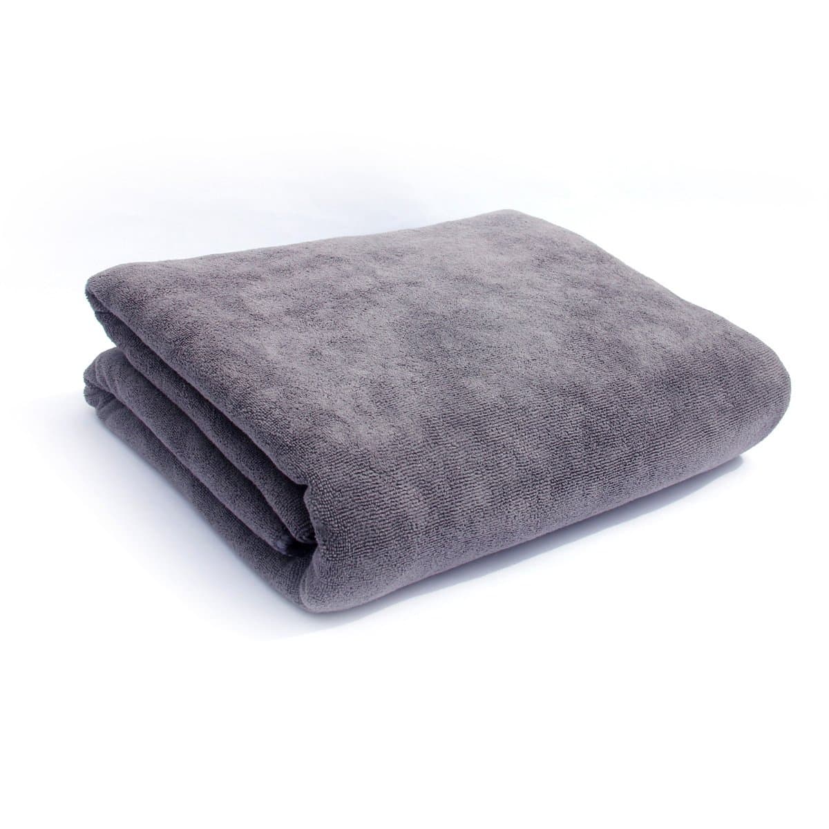 Bath Towels Multi-Purpose Microfiber (32 x 71 Inch) Soft Fast Drying Travel Gym Home Hotel Office Washcloths (Grey)