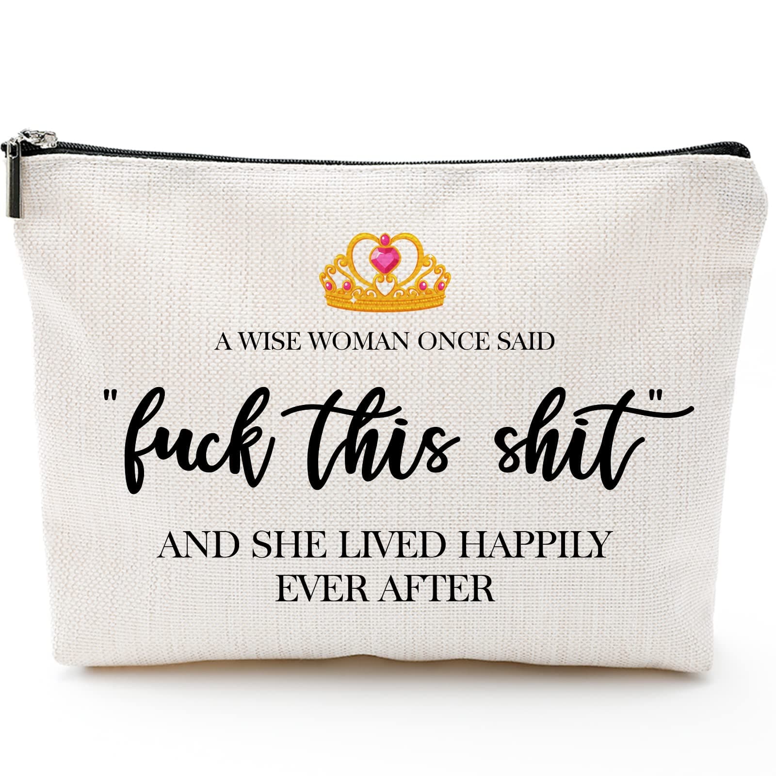 Funny Gifts for Women, Friends, Hostess Gift Ideas Strong women Retirement Cool Gifts for Coworkers Birthday Gift Ideas Gag Girls Weekend Fun Makeup Travel Bag Inspirational Cosmetic Bag